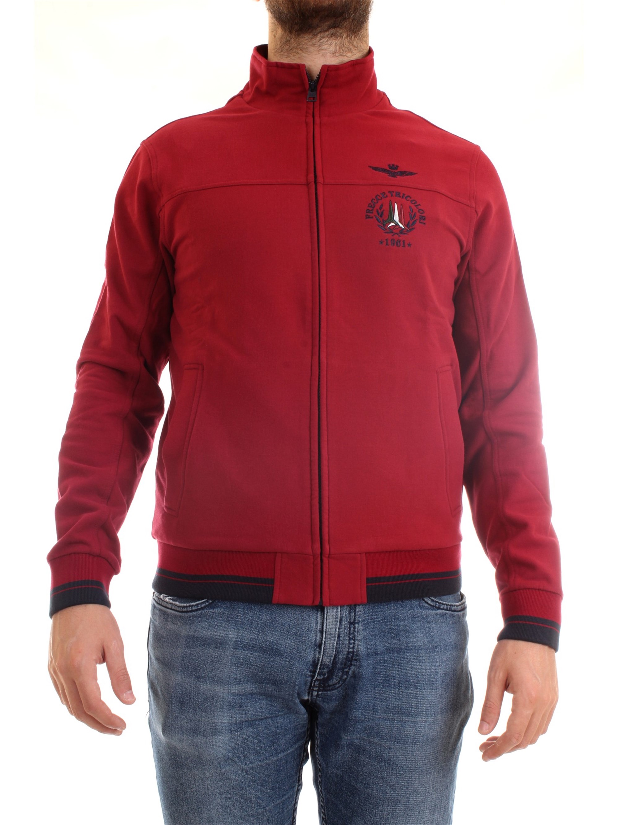 AERONAUTICA MILITARE 202FE1305F313 Bordeaux Clothing Man Sweater AERONAUTICA MILITARE 202FE1305F313 Bordeaux Clothing Man Sweater