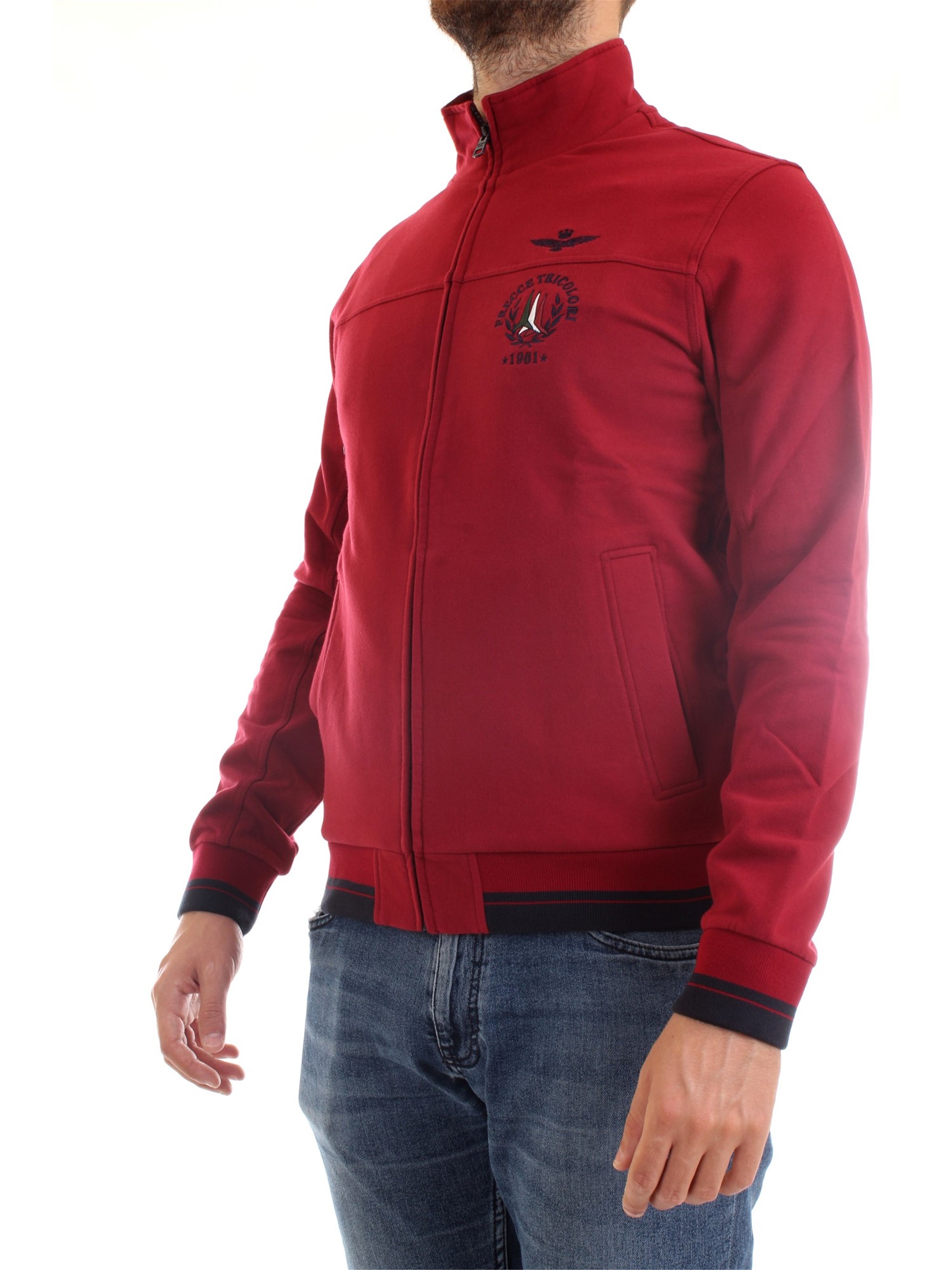 AERONAUTICA MILITARE 202FE1305F313 Bordeaux Clothing Man Sweater AERONAUTICA MILITARE 202FE1305F313 Bordeaux Clothing Man Sweater