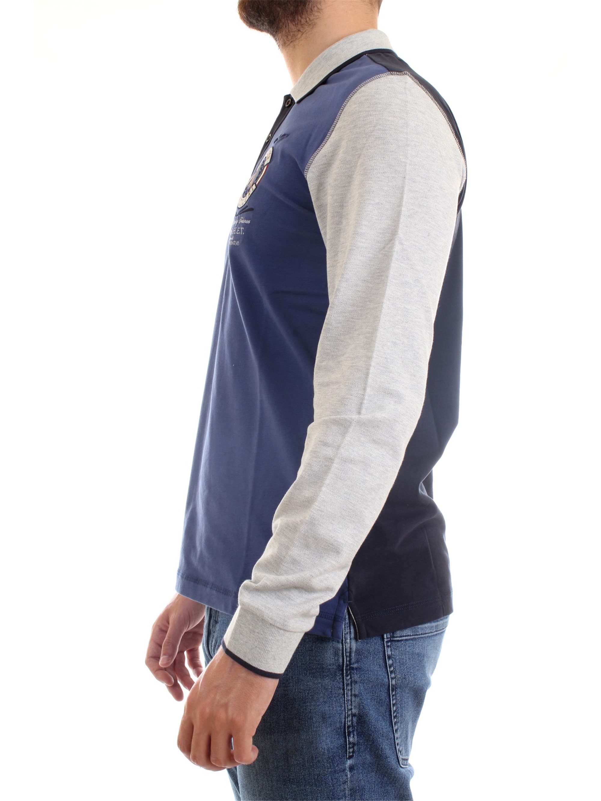 AERONAUTICA MILITARE 202PO1484J495 Ink Clothing Man Polo shirt AERONAUTICA MILITARE 202PO1484J495 Ink Clothing Man Polo shirt