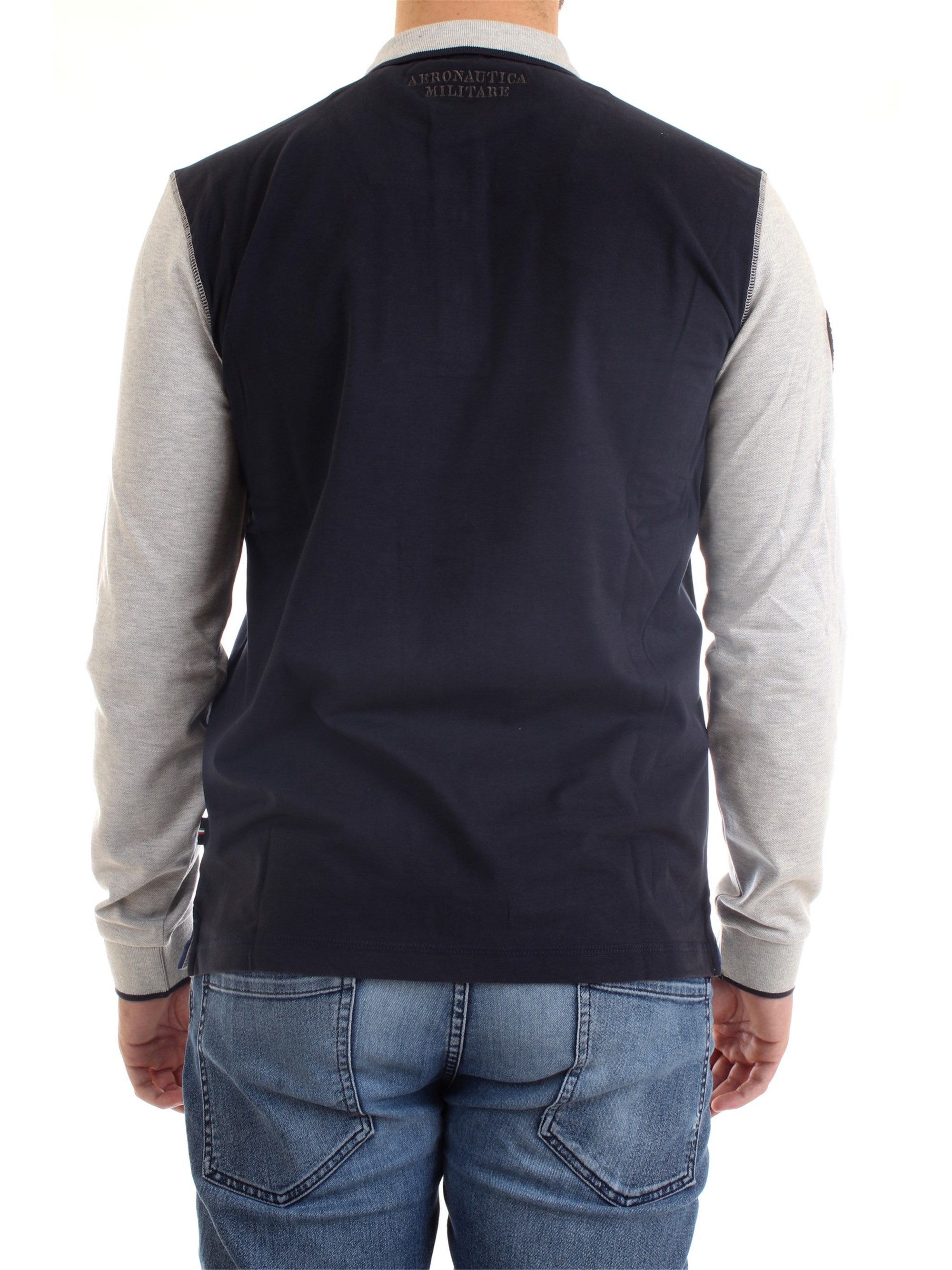 AERONAUTICA MILITARE 202PO1484J495 Ink Clothing Man Polo shirt AERONAUTICA MILITARE 202PO1484J495 Ink Clothing Man Polo shirt