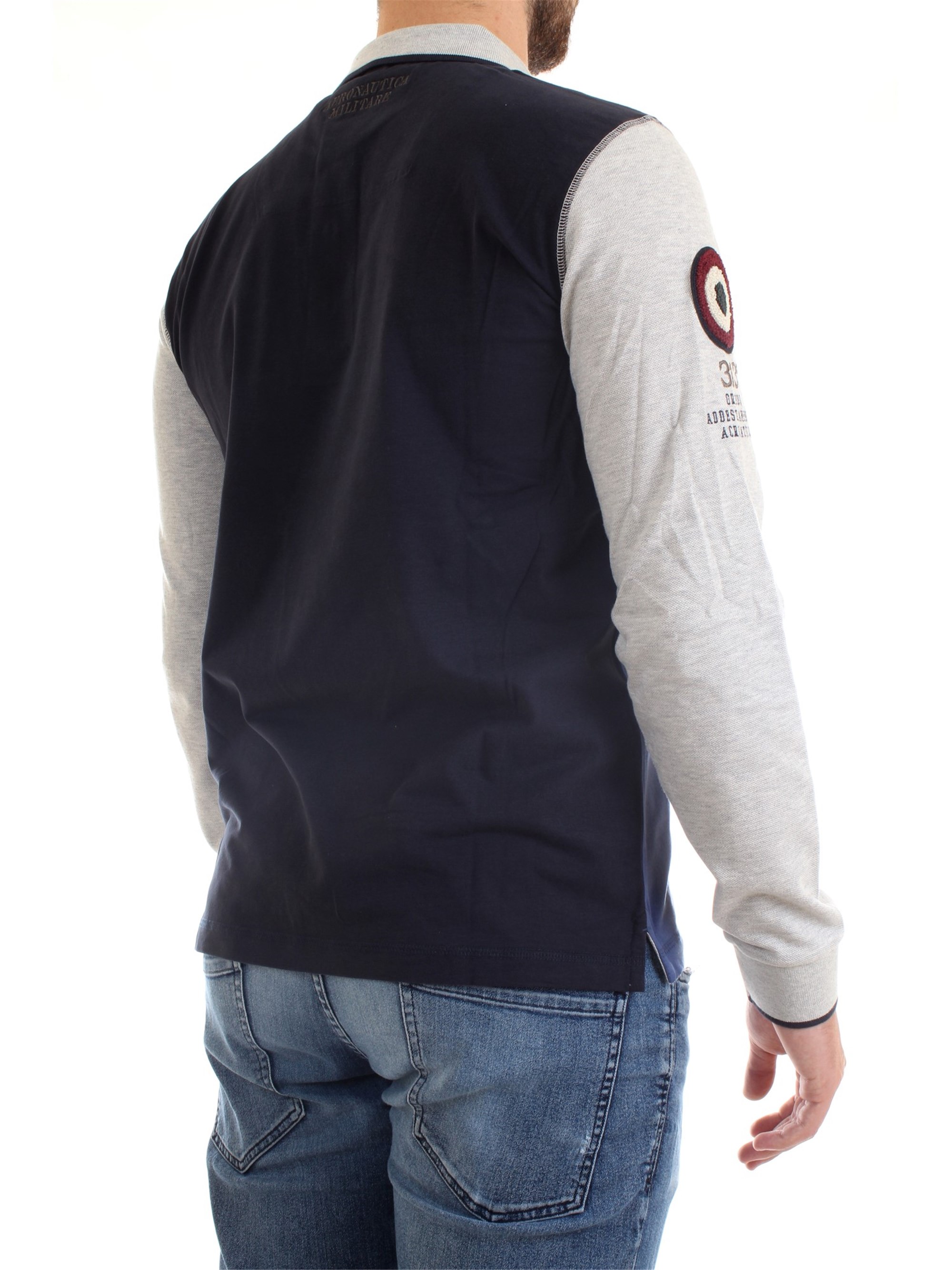 AERONAUTICA MILITARE 202PO1484J495 Ink Clothing Man Polo shirt AERONAUTICA MILITARE 202PO1484J495 Ink Clothing Man Polo shirt