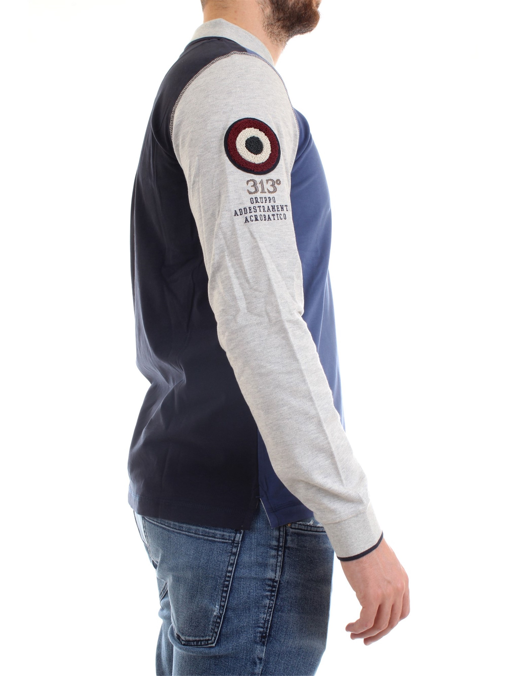 AERONAUTICA MILITARE 202PO1484J495 Ink Clothing Man Polo shirt AERONAUTICA MILITARE 202PO1484J495 Ink Clothing Man Polo shirt