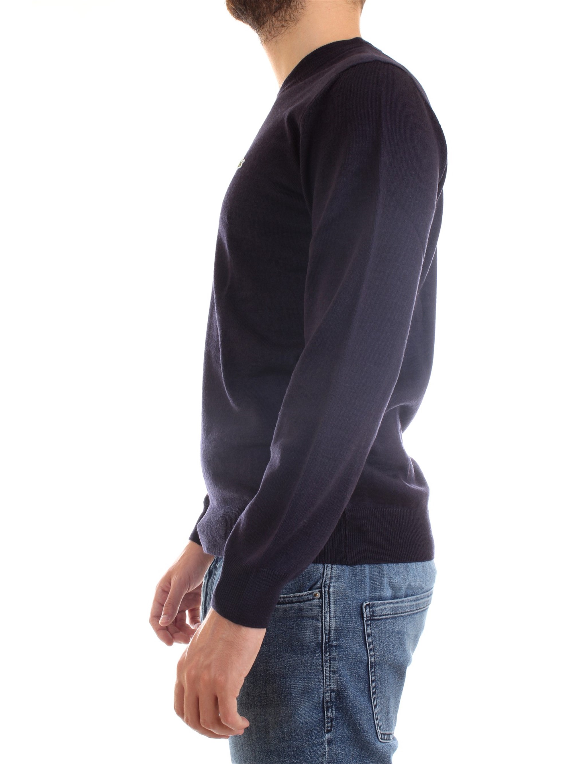 Lacoste AH2210 00 Blue Clothing Man Pullover Lacoste AH2210 00 Blue Clothing Man Pullover