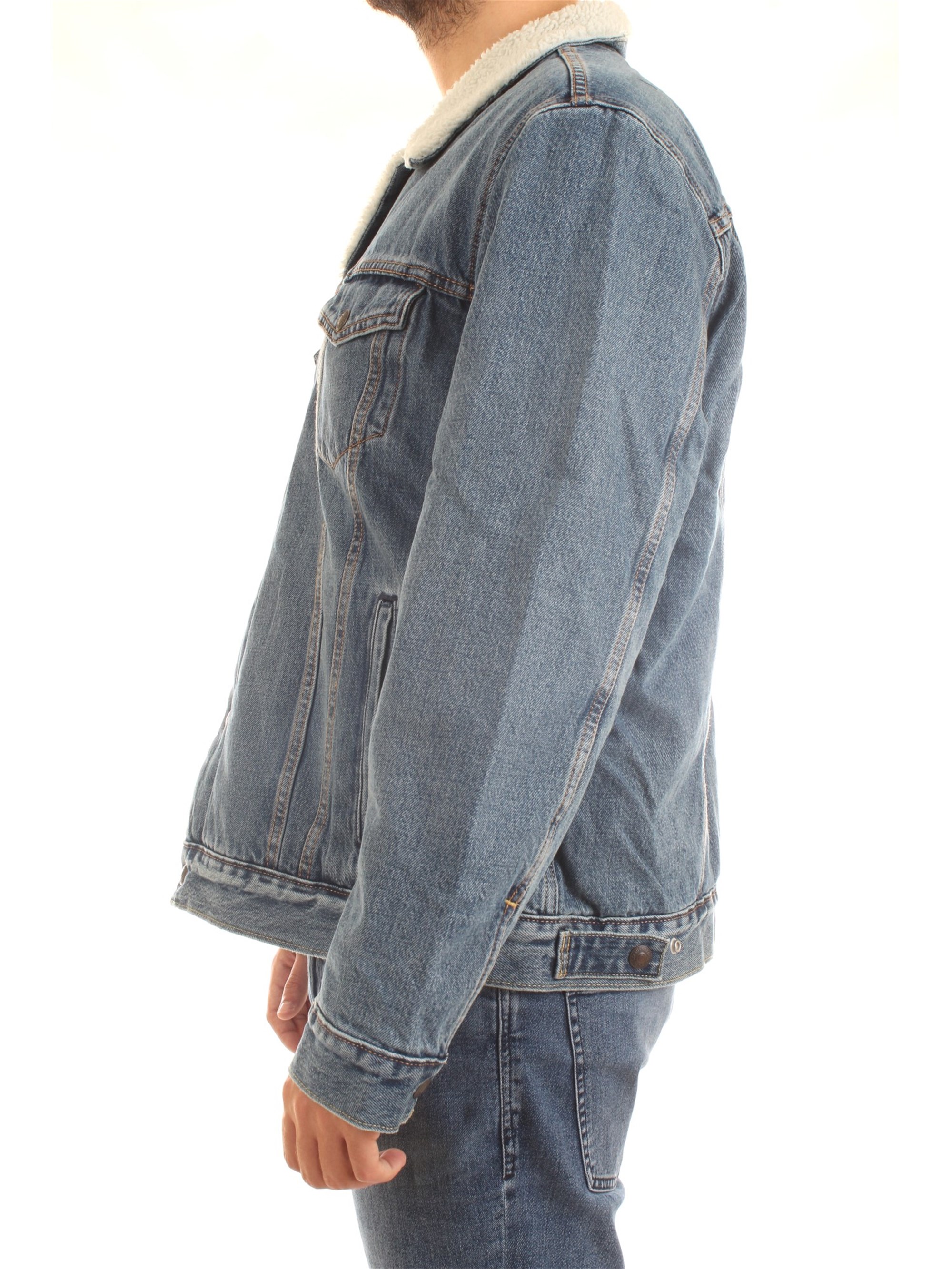 LEVI'S 16365 Light blue Clothing Man Jacket LEVI'S 16365 Light blue Clothing Man Jacket