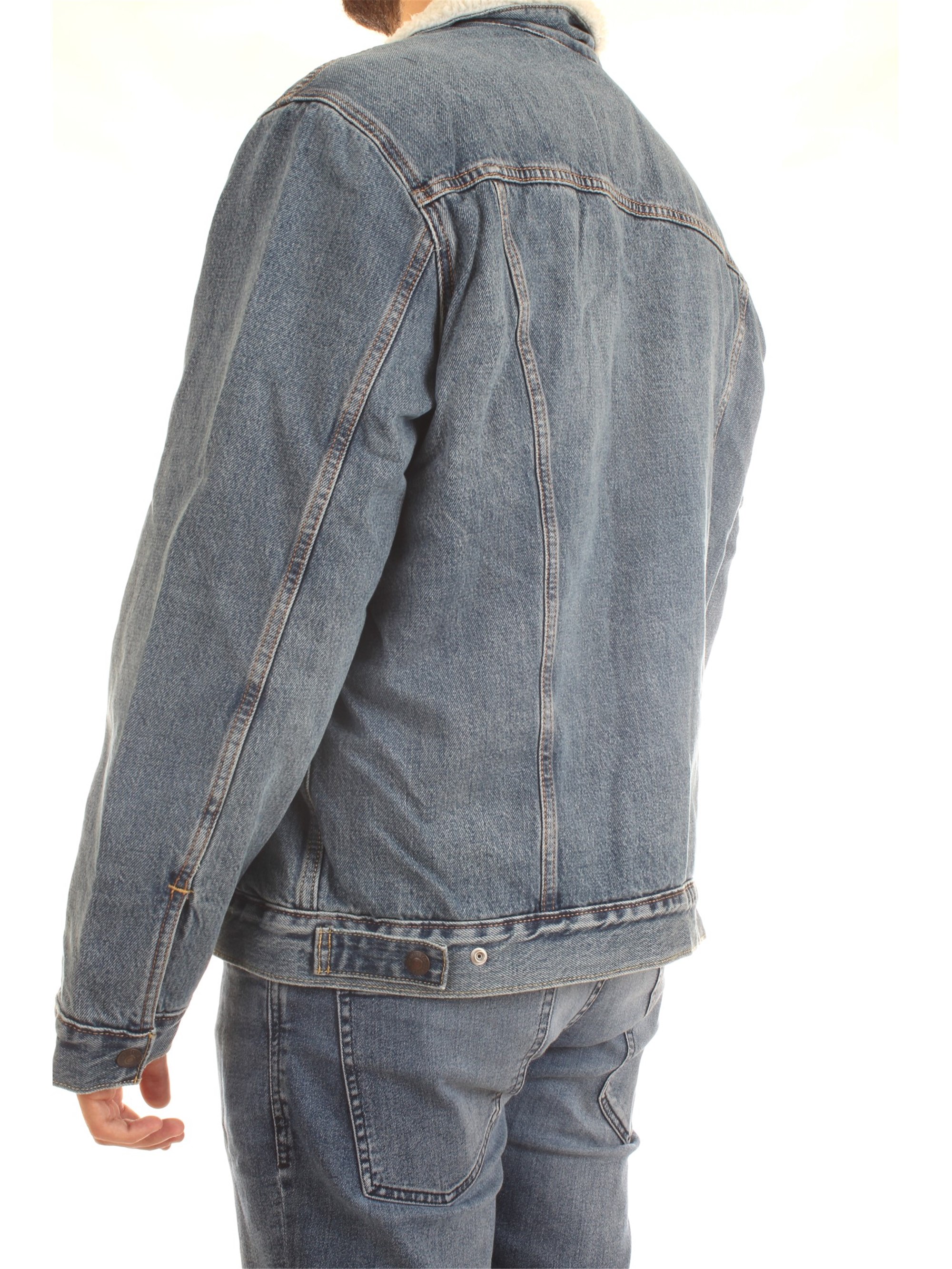 LEVI'S 16365 Light blue Clothing Man Jacket LEVI'S 16365 Light blue Clothing Man Jacket