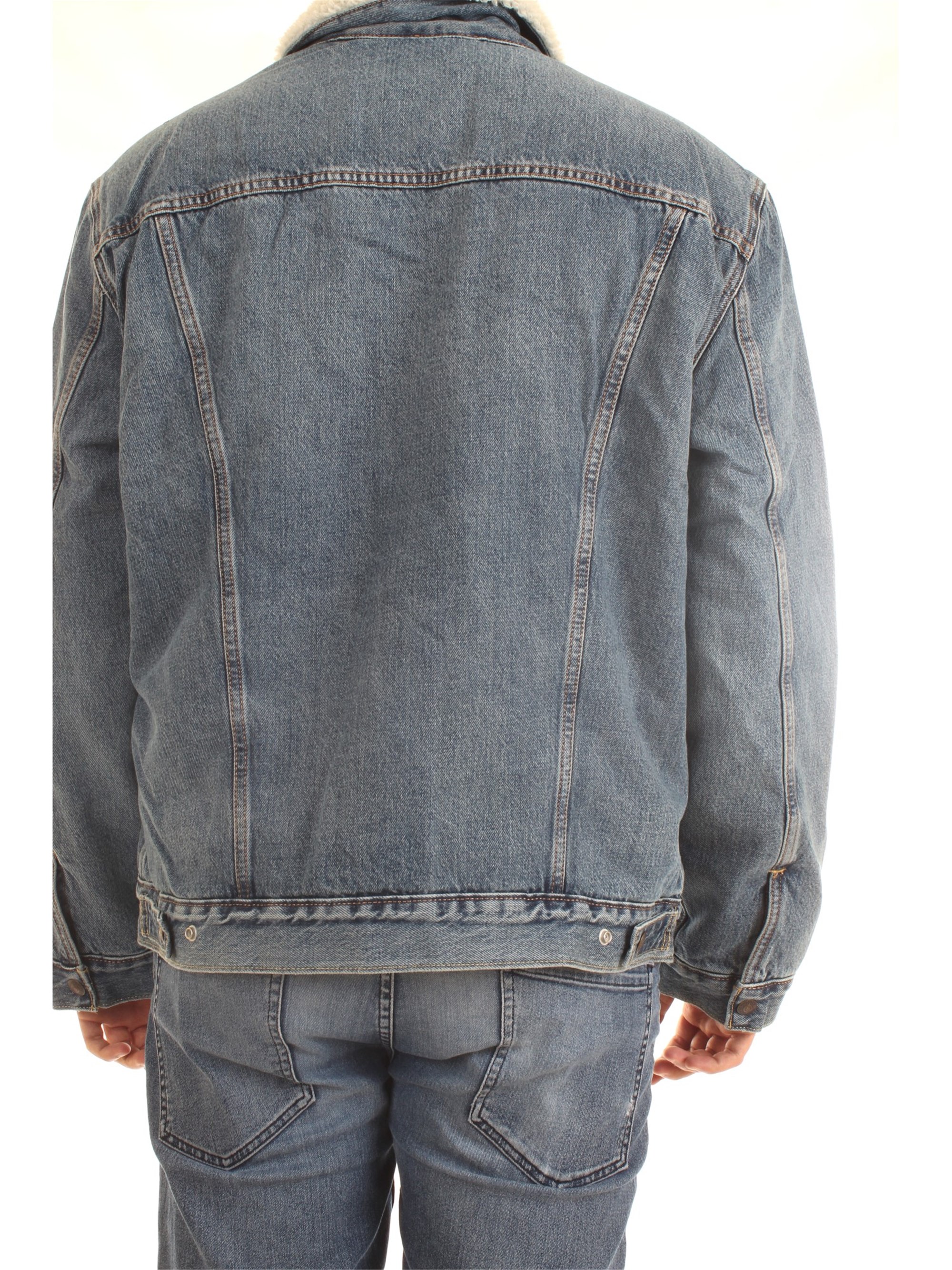 LEVI'S 16365 Light blue Clothing Man Jacket LEVI'S 16365 Light blue Clothing Man Jacket