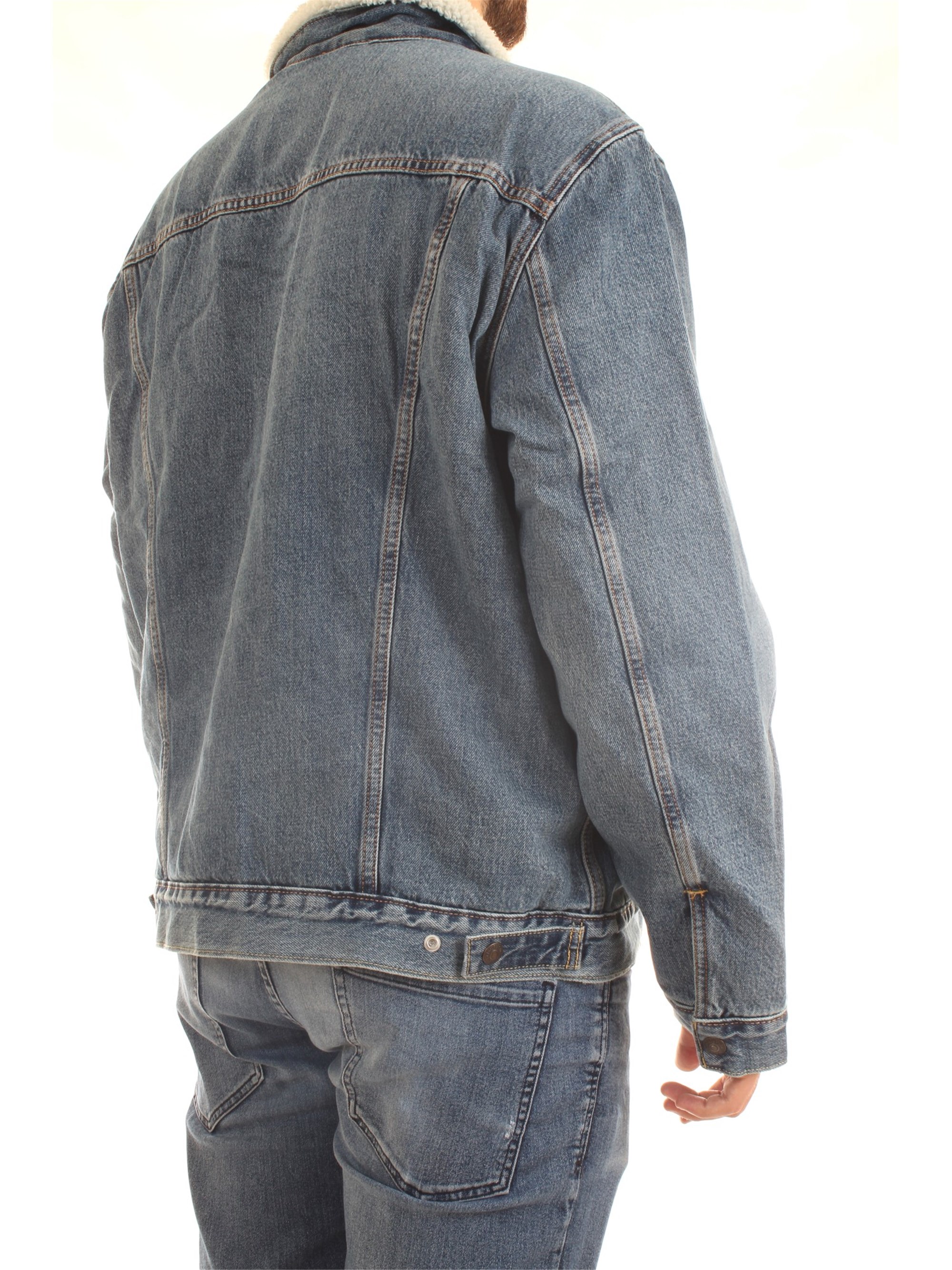 LEVI'S 16365 Light blue Clothing Man Jacket LEVI'S 16365 Light blue Clothing Man Jacket