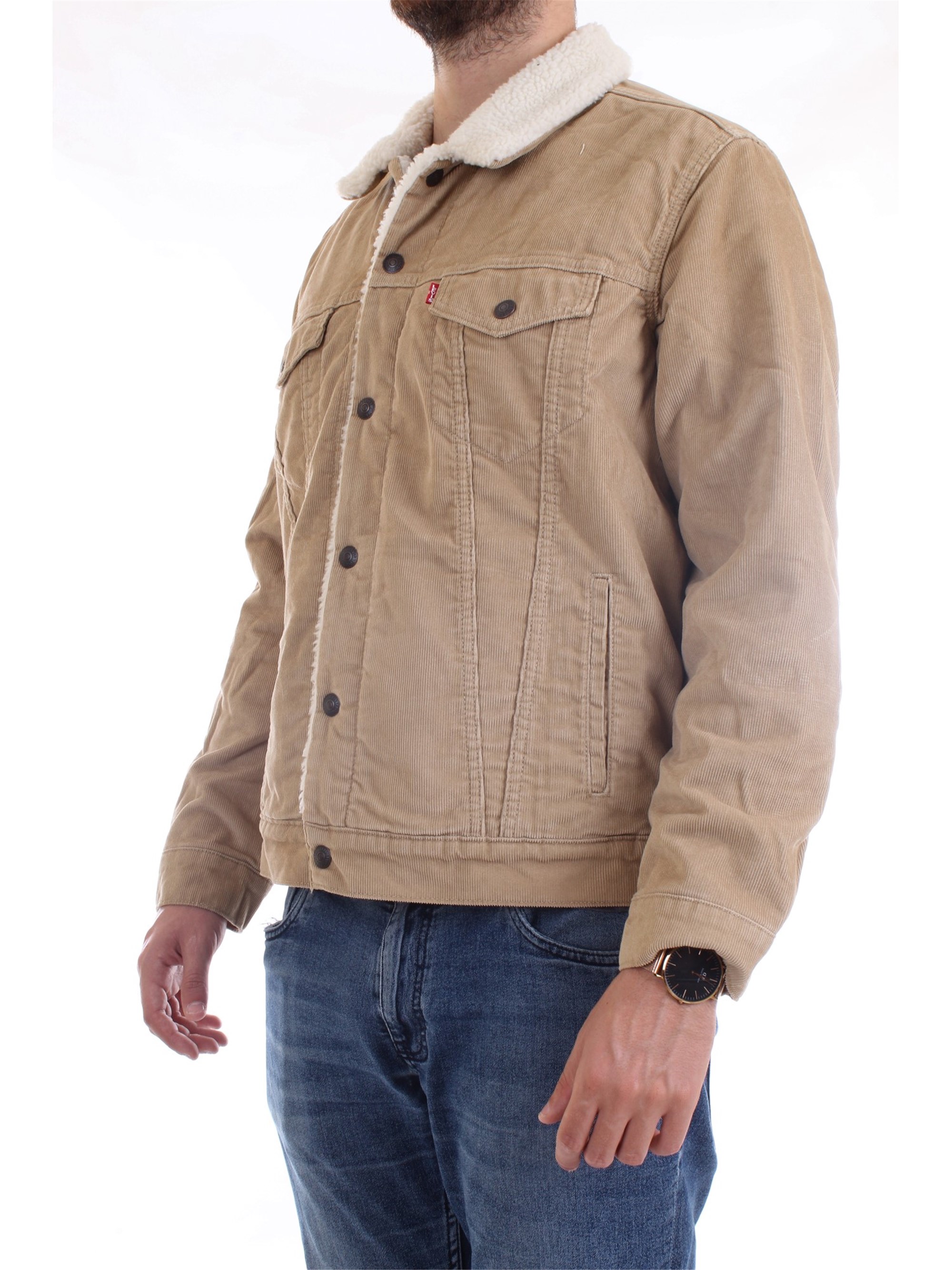 LEVI'S 16365 Beige Clothing Man Jacket LEVI'S 16365 Beige Clothing Man Jacket