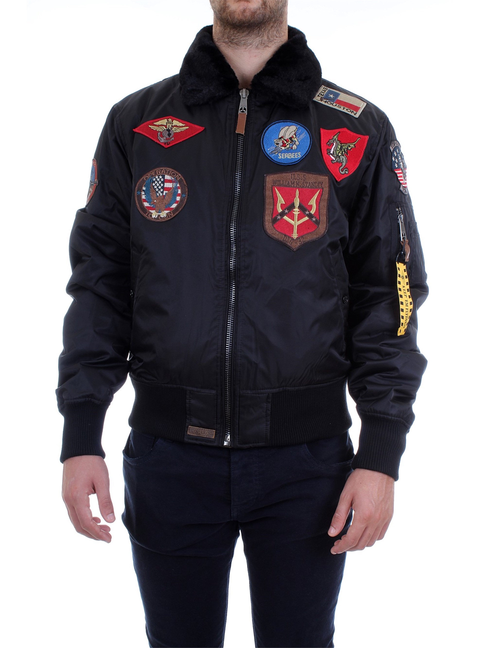 TOP GUN TGJ1542P Black Clothing Man Jacket TOP GUN TGJ1542P Black Clothing Man Jacket
