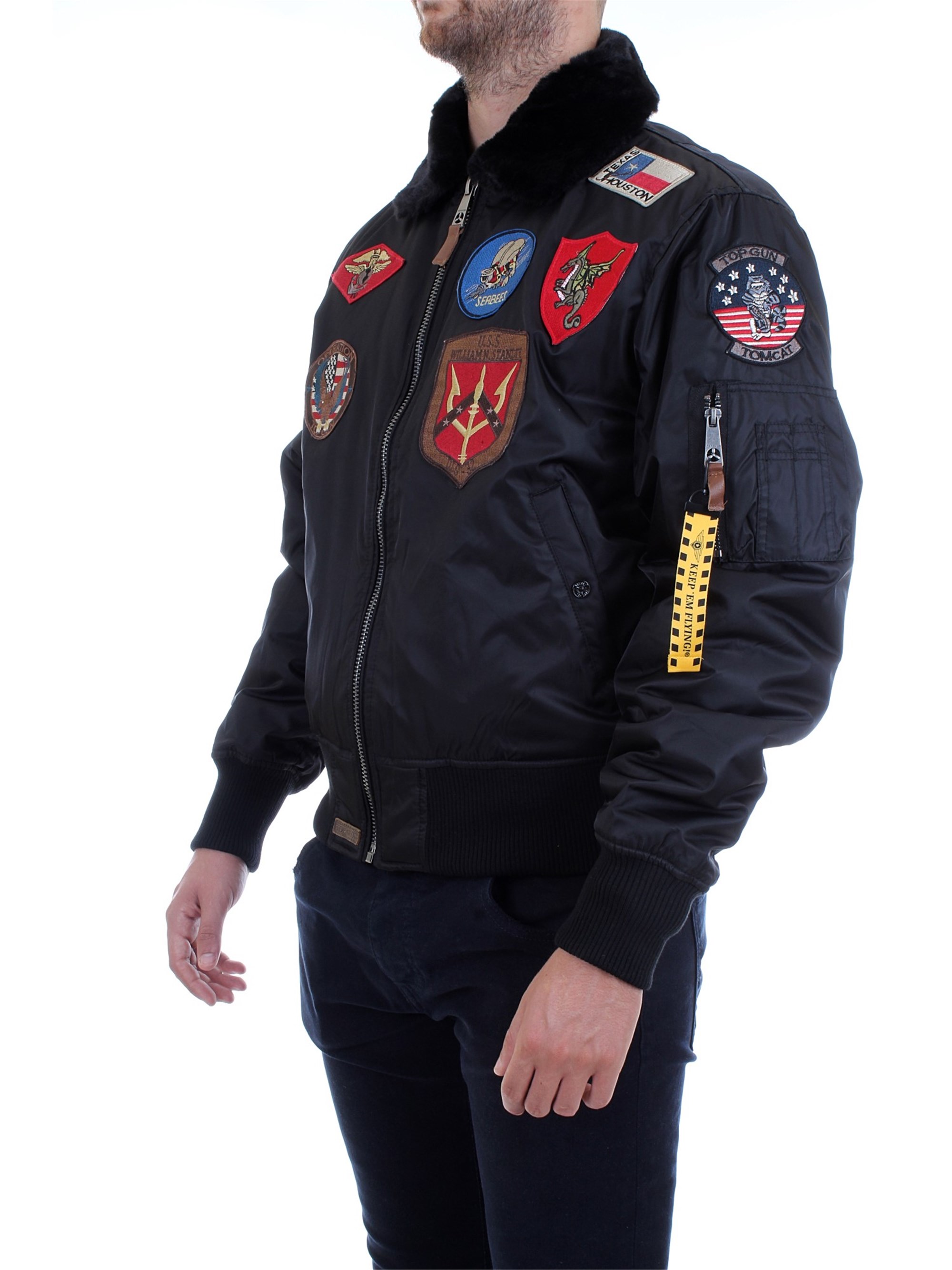 TOP GUN TGJ1542P Black Clothing Man Jacket TOP GUN TGJ1542P Black Clothing Man Jacket