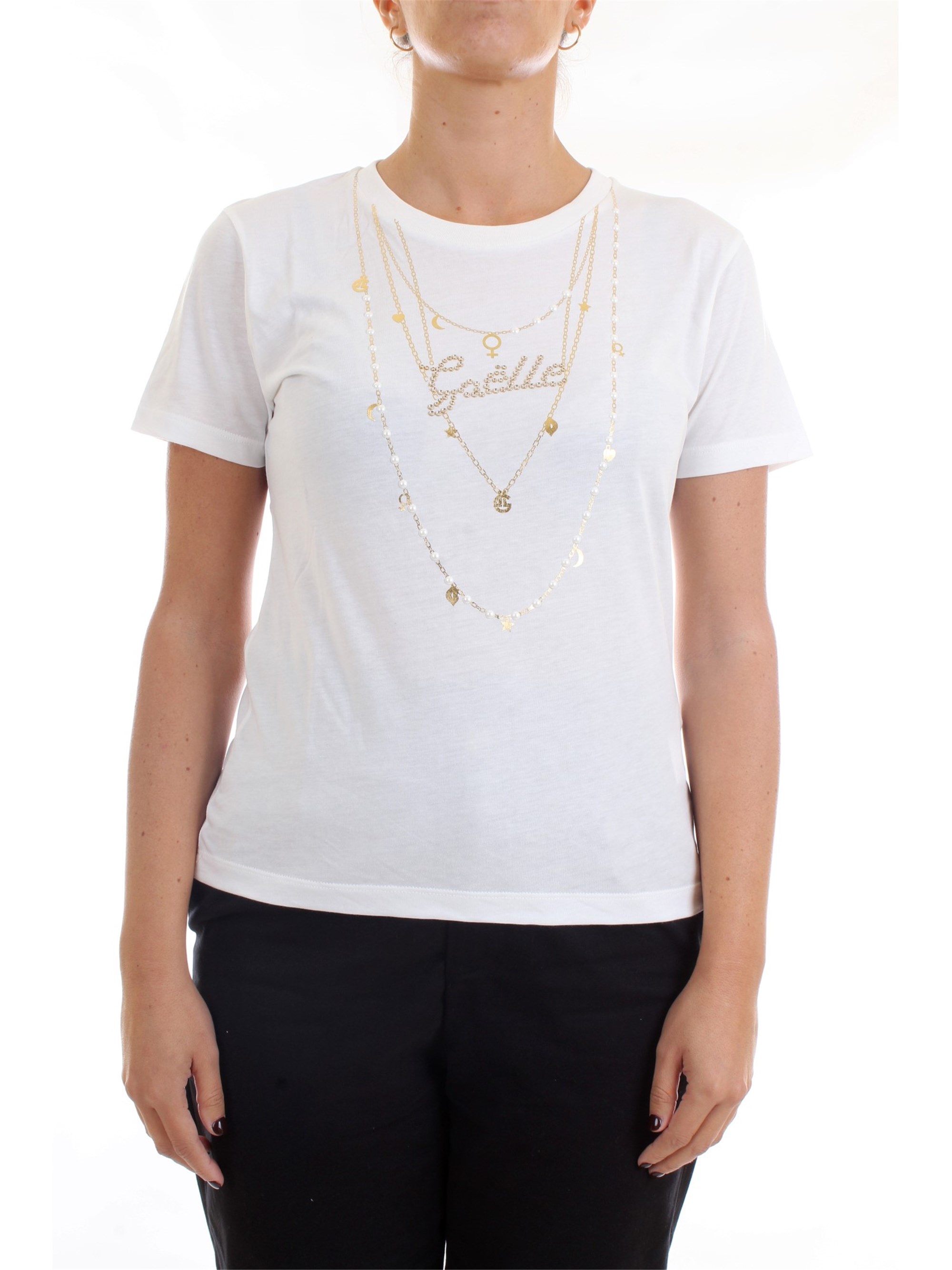 GAELLE PARIS GBD8171 White Clothing Woman T-Shirt/Polo GAELLE PARIS GBD8171 White Clothing Woman T-Shirt/Polo