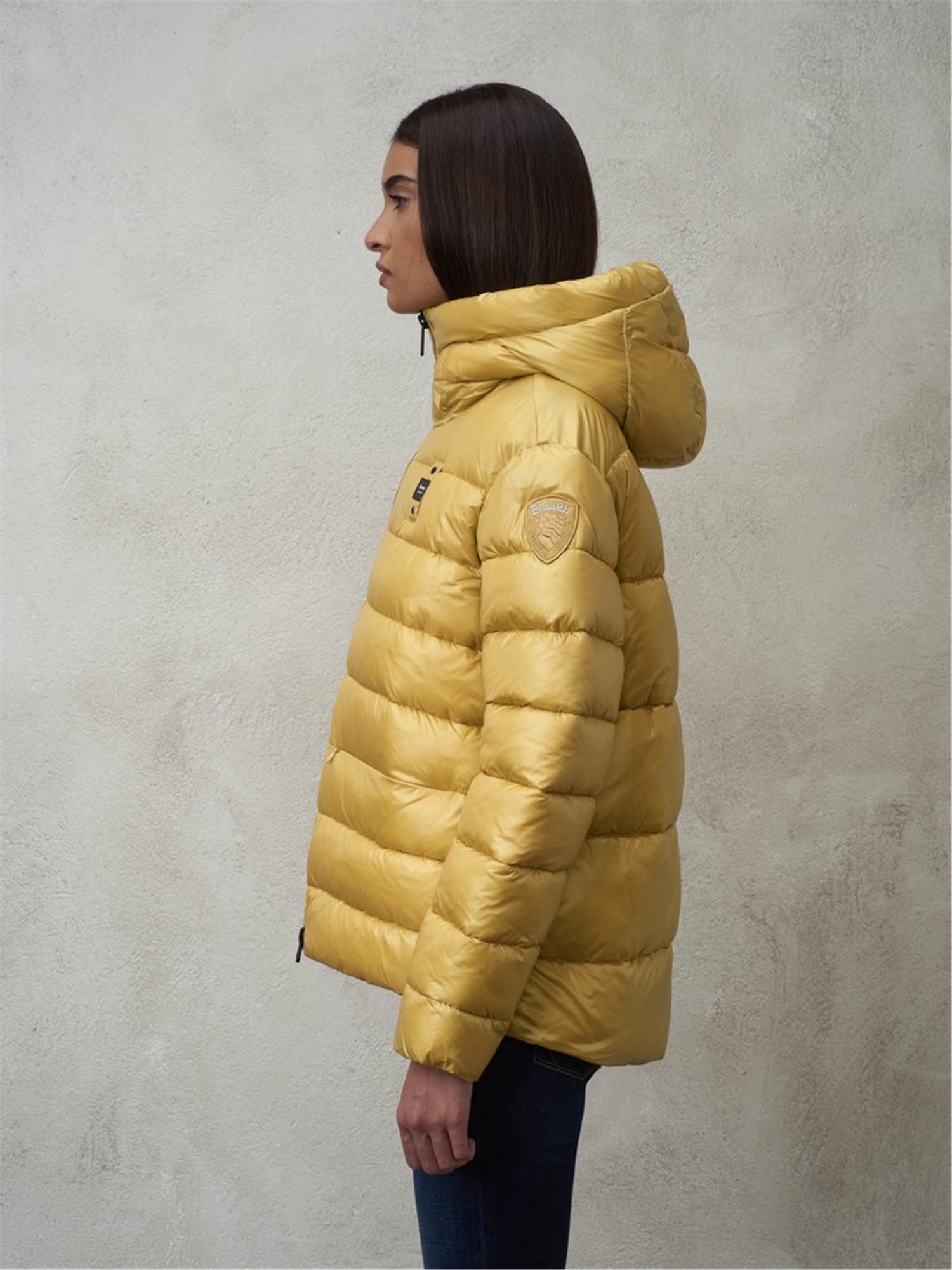 Blauer 23WBLD02127 005050 Yellow Clothing Woman Duvet Blauer 23WBLD02127 005050 Yellow Clothing Woman Duvet