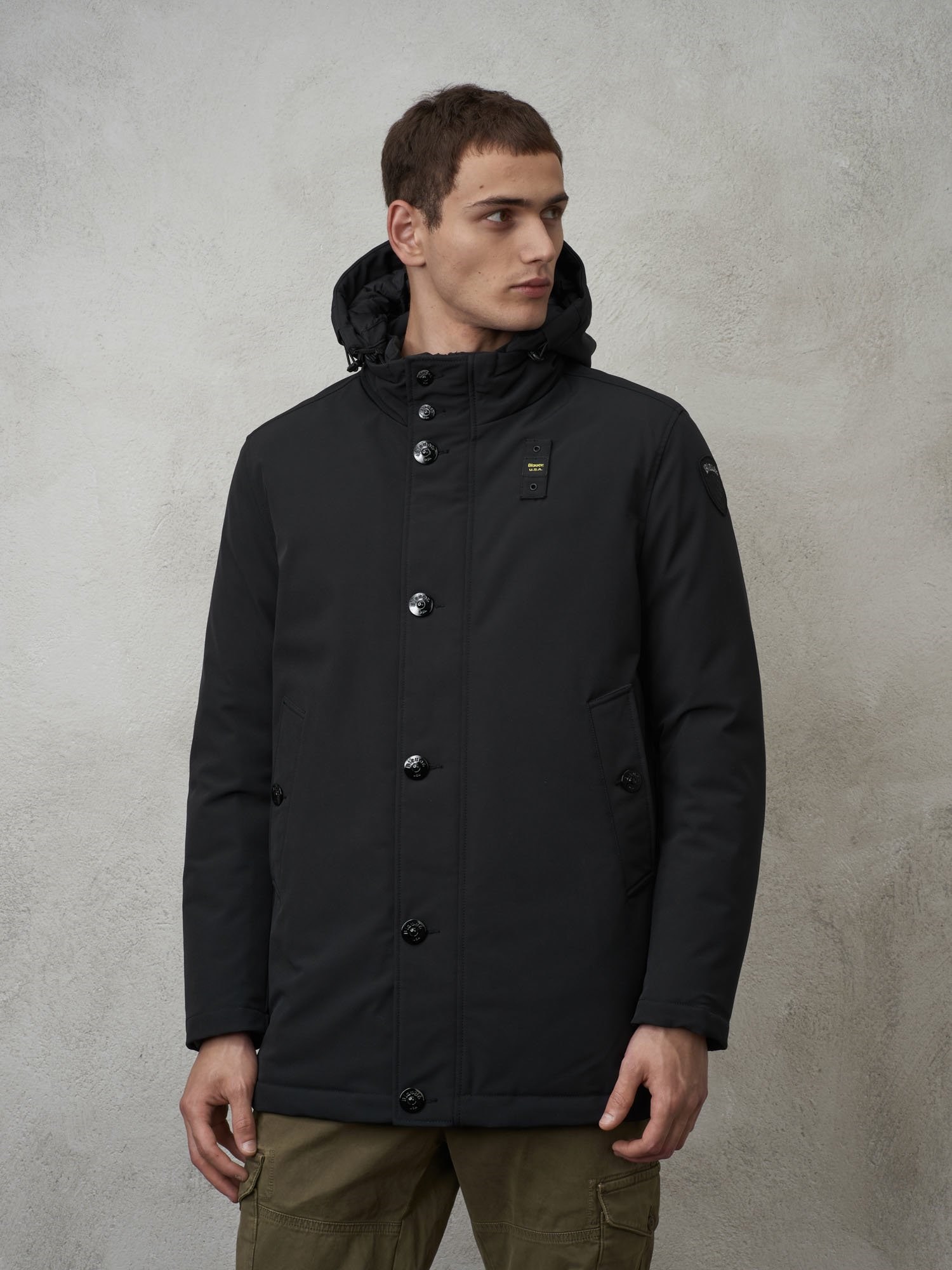 Blauer 23WBLUK03053-005553 Black Clothing Man PARKA Blauer 23WBLUK03053-005553 Black Clothing Man PARKA