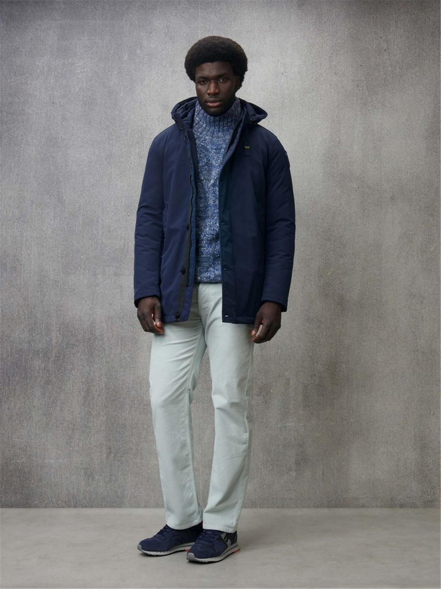 Blauer 25WBLUK03142 005480 Blu Abbigliamento Uomo PARKA