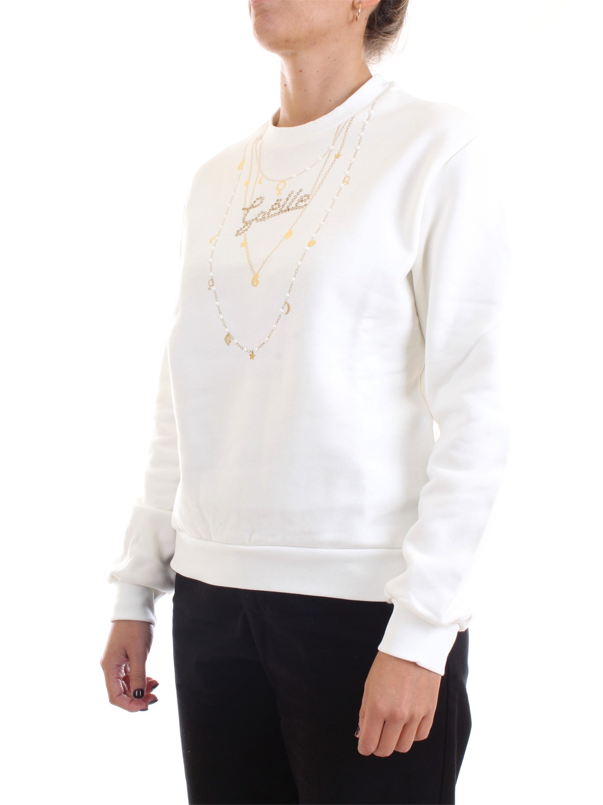 GAELLE PARIS GBD8170 White Clothing Woman Sweater GAELLE PARIS GBD8170 White Clothing Woman Sweater