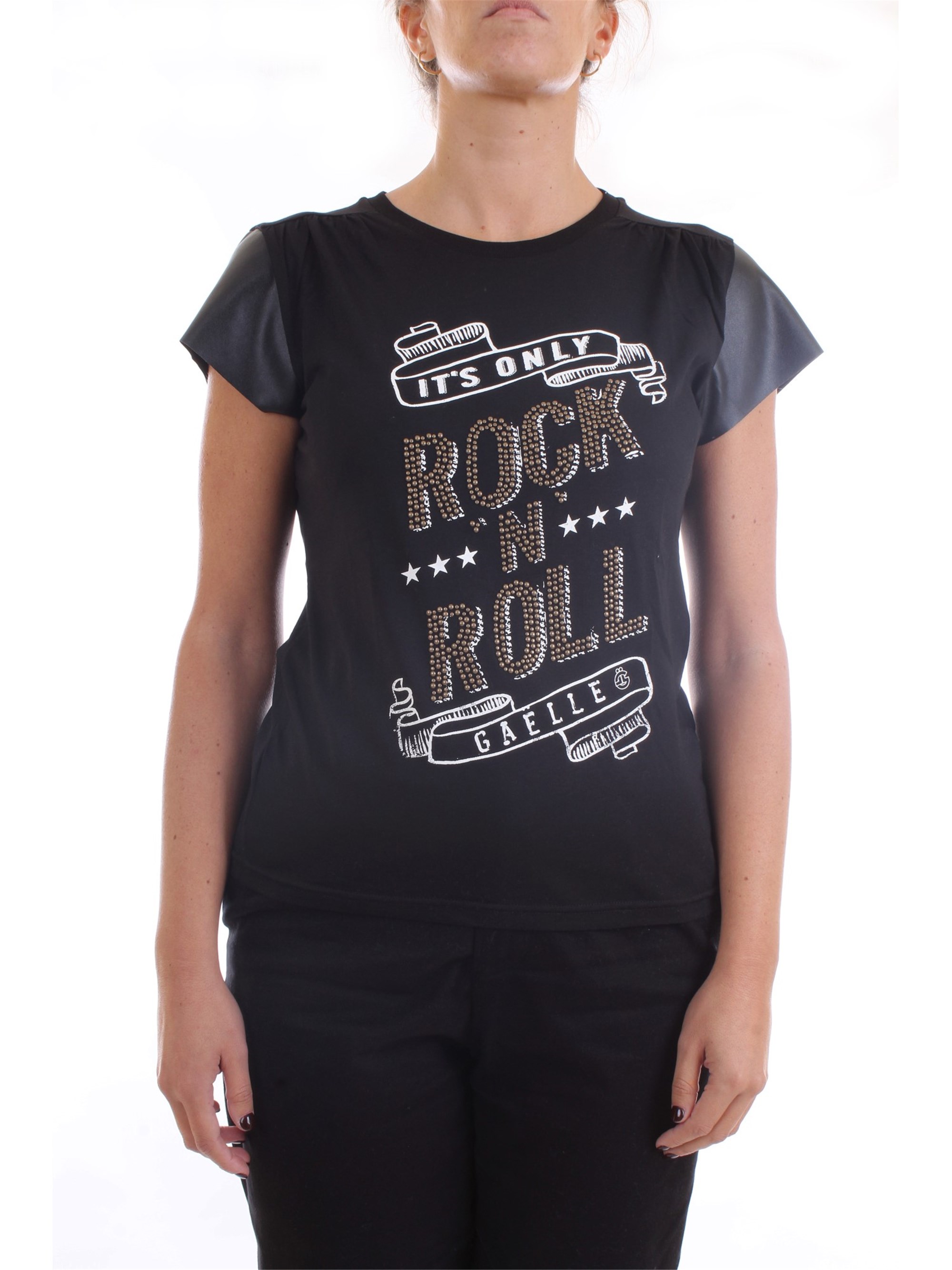 GAELLE PARIS GBD8167 Black Clothing Woman T-Shirt/Polo GAELLE PARIS GBD8167 Black Clothing Woman T-Shirt/Polo
