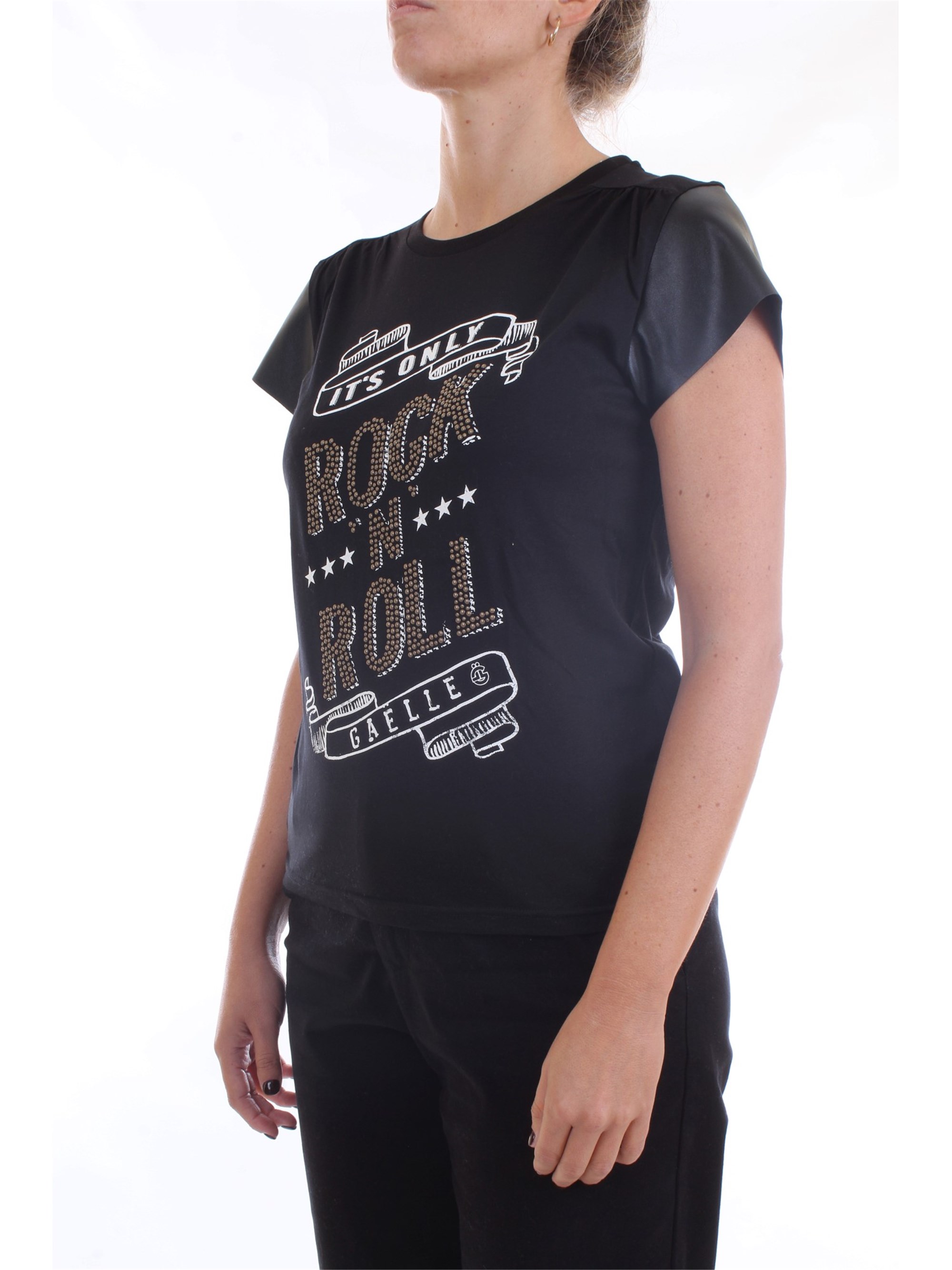 GAELLE PARIS GBD8167 Black Clothing Woman T-Shirt/Polo GAELLE PARIS GBD8167 Black Clothing Woman T-Shirt/Polo