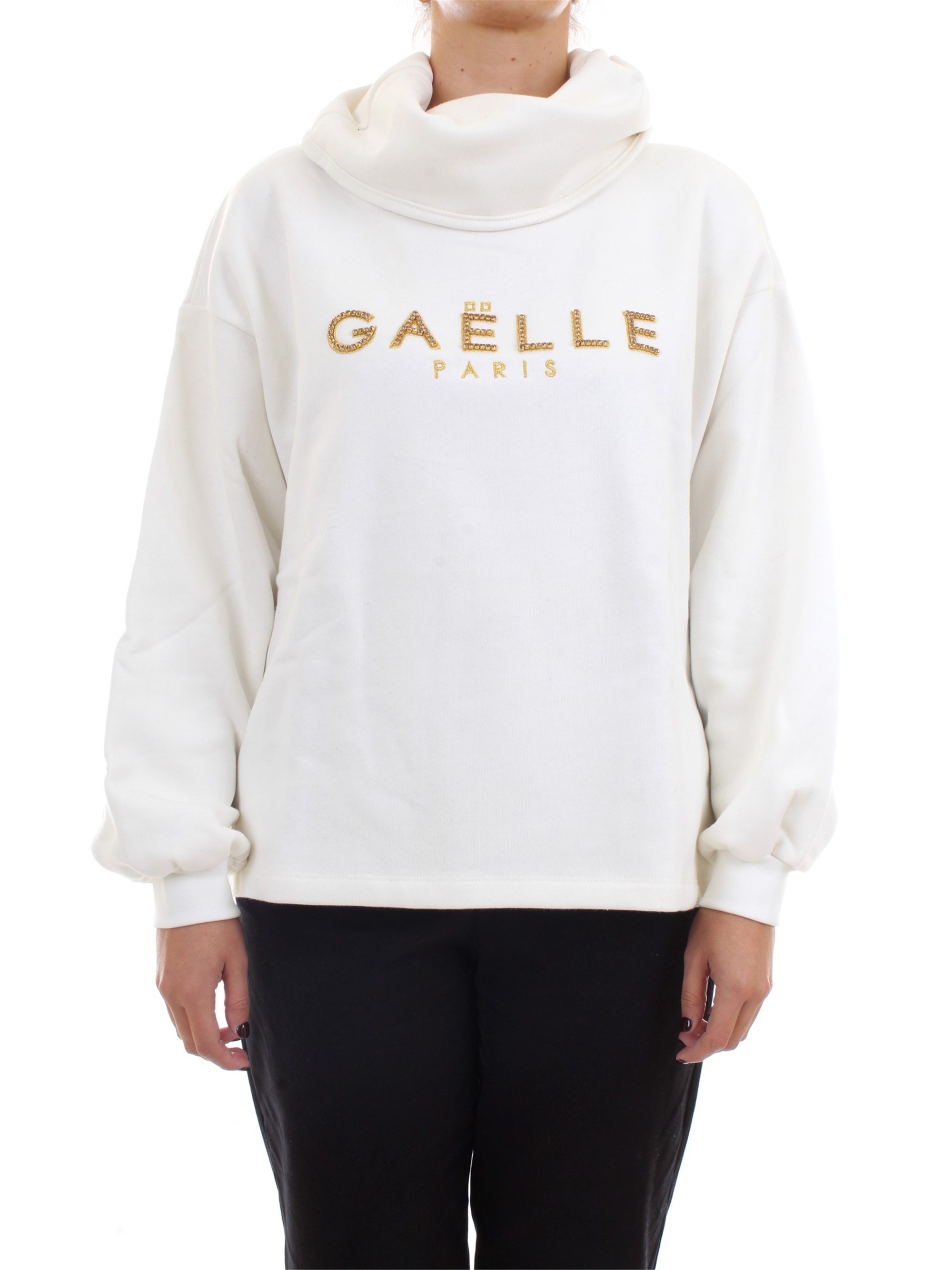 GAELLE PARIS GBD8189 White Clothing Woman Sweater GAELLE PARIS GBD8189 White Clothing Woman Sweater