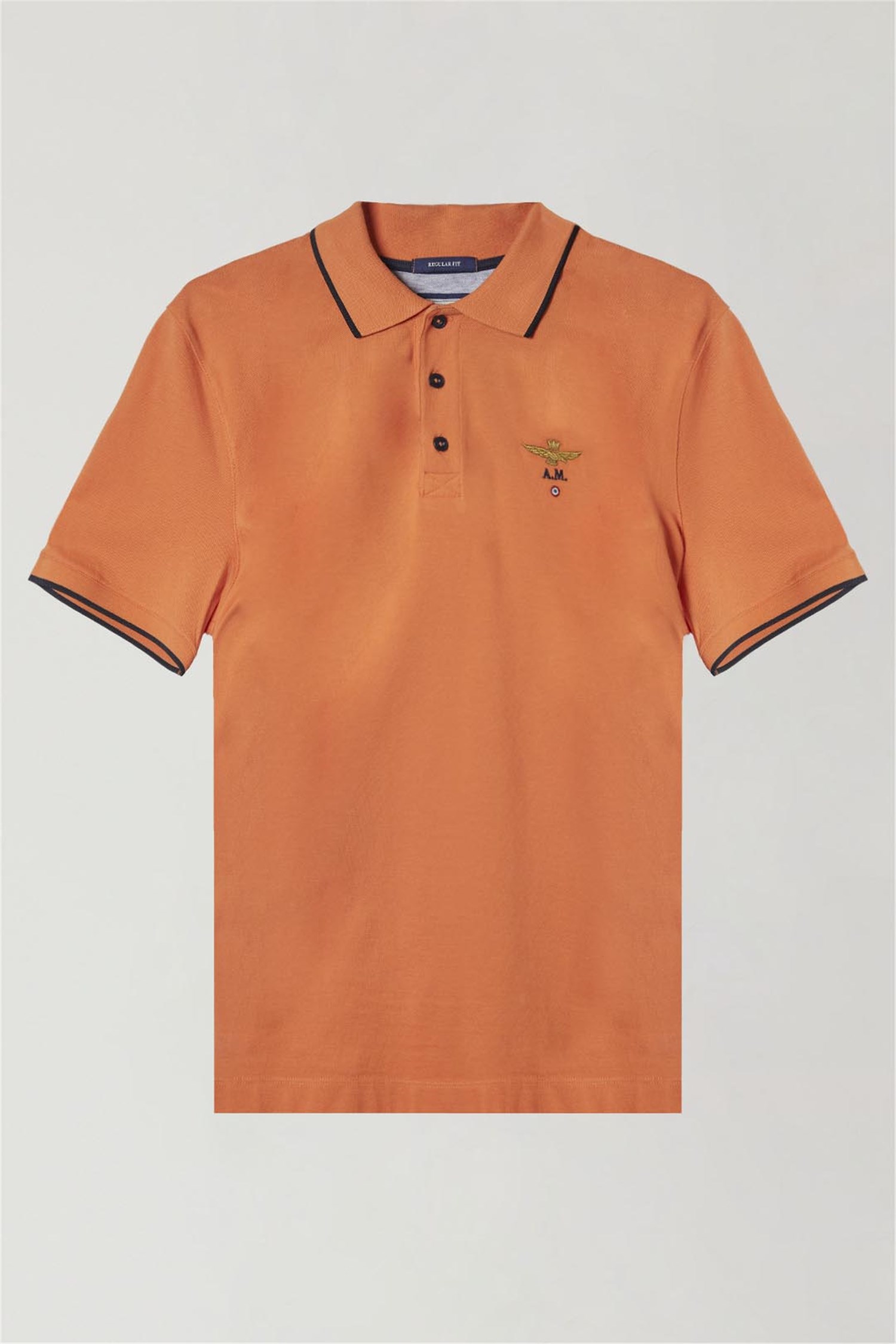 AERONAUTICA MILITARE 241PO1308P82 Arancione Abbigliamento Uomo Polo AERONAUTICA MILITARE 241PO1308P82 Arancione Abbigliamento Uomo Polo