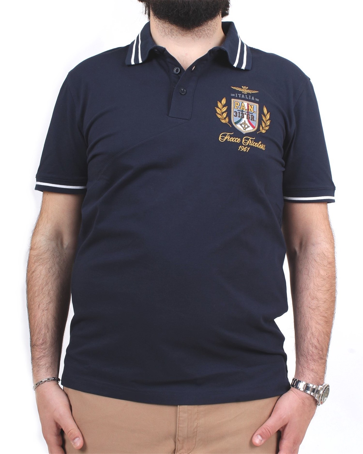 AERONAUTICA MILITARE 241PO1764P199 Blu Abbigliamento Uomo Polo AERONAUTICA MILITARE 241PO1764P199 Blu Abbigliamento Uomo Polo