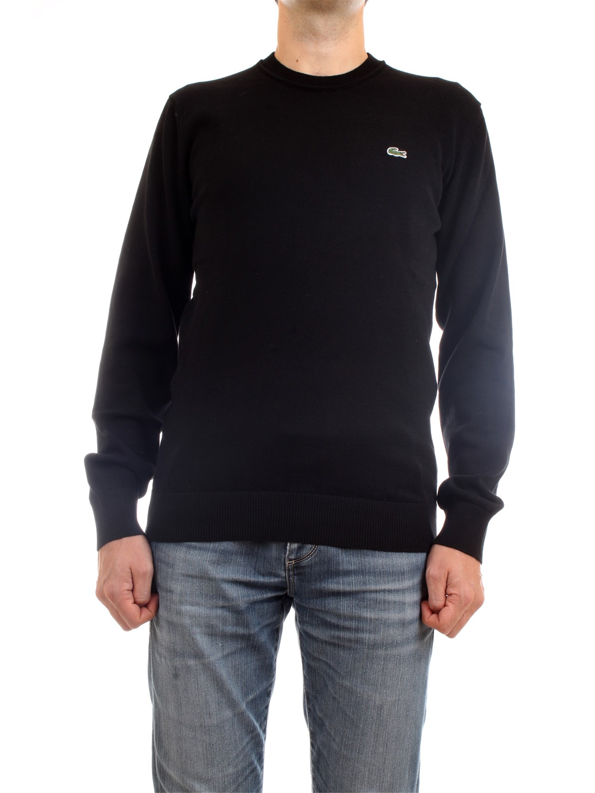 Lacoste AH2193 00 Nero Abbigliamento Uomo Maglia Lacoste AH2193 00 Nero Abbigliamento Uomo Maglia