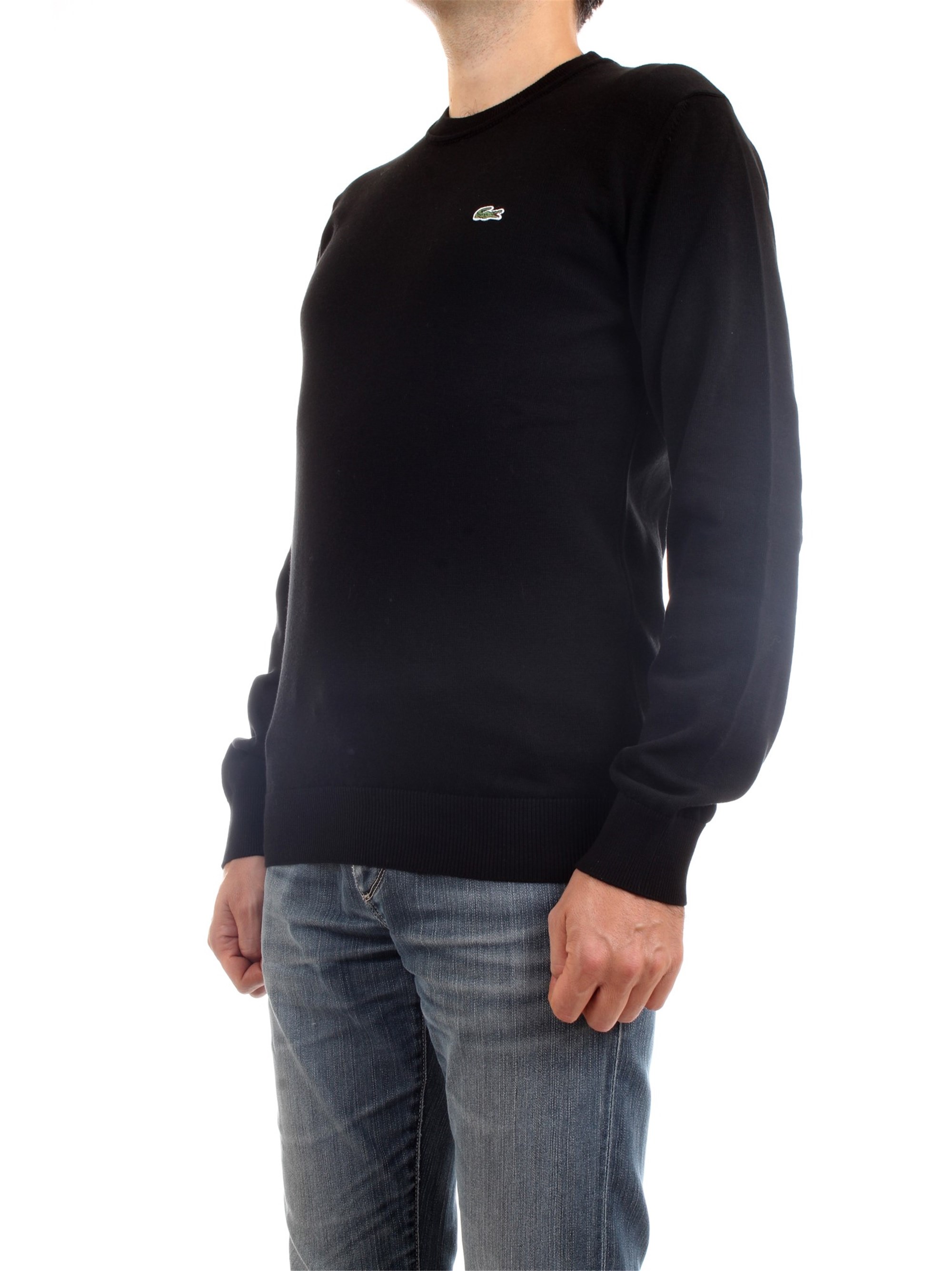 Lacoste AH2193 00 Nero Abbigliamento Uomo Maglia Lacoste AH2193 00 Nero Abbigliamento Uomo Maglia