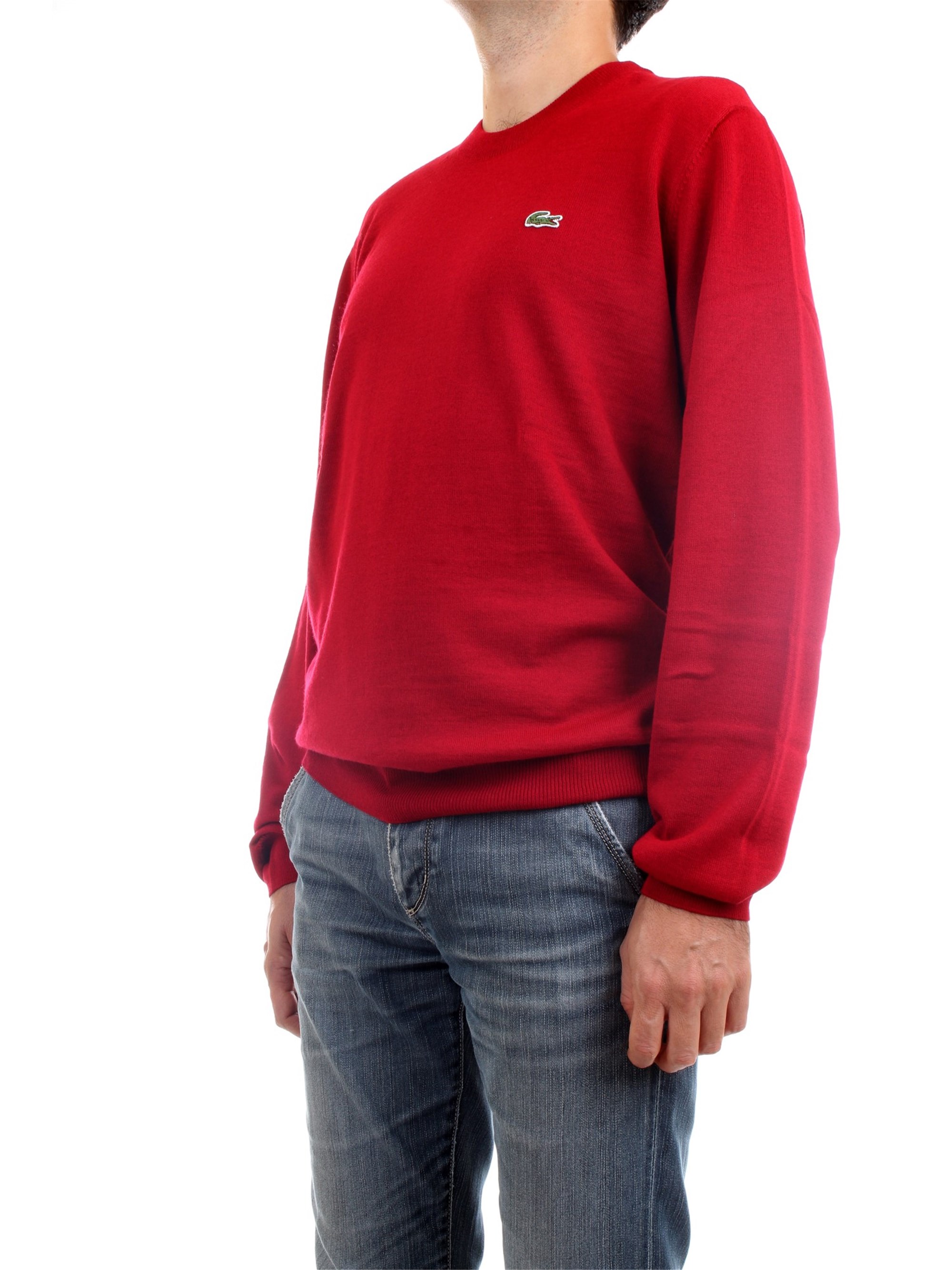 Lacoste AH2210 00 Bordeaux Clothing Man Pullover Lacoste AH2210 00 Bordeaux Clothing Man Pullover
