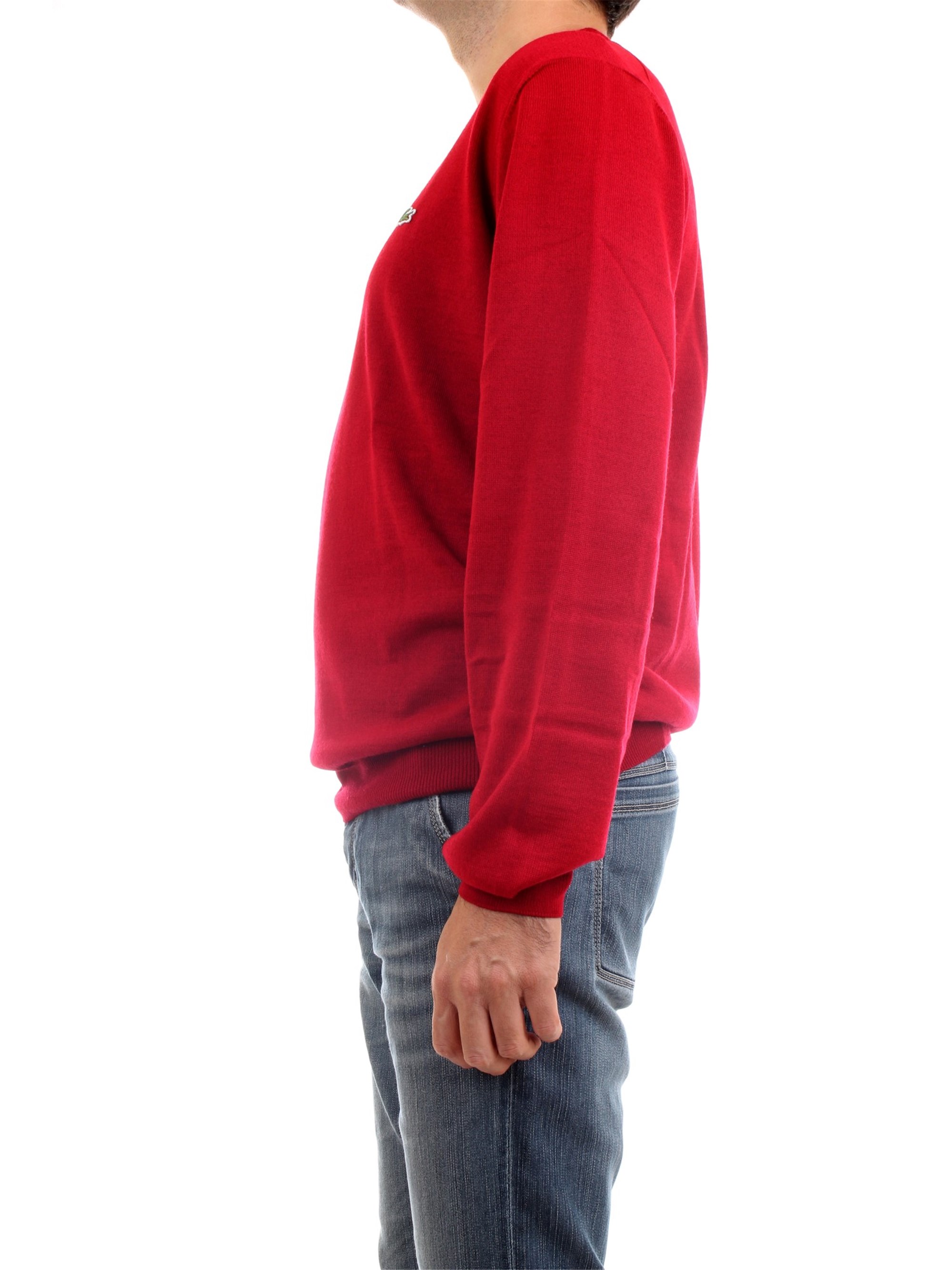 Lacoste AH2210 00 Bordeaux Clothing Man Pullover Lacoste AH2210 00 Bordeaux Clothing Man Pullover