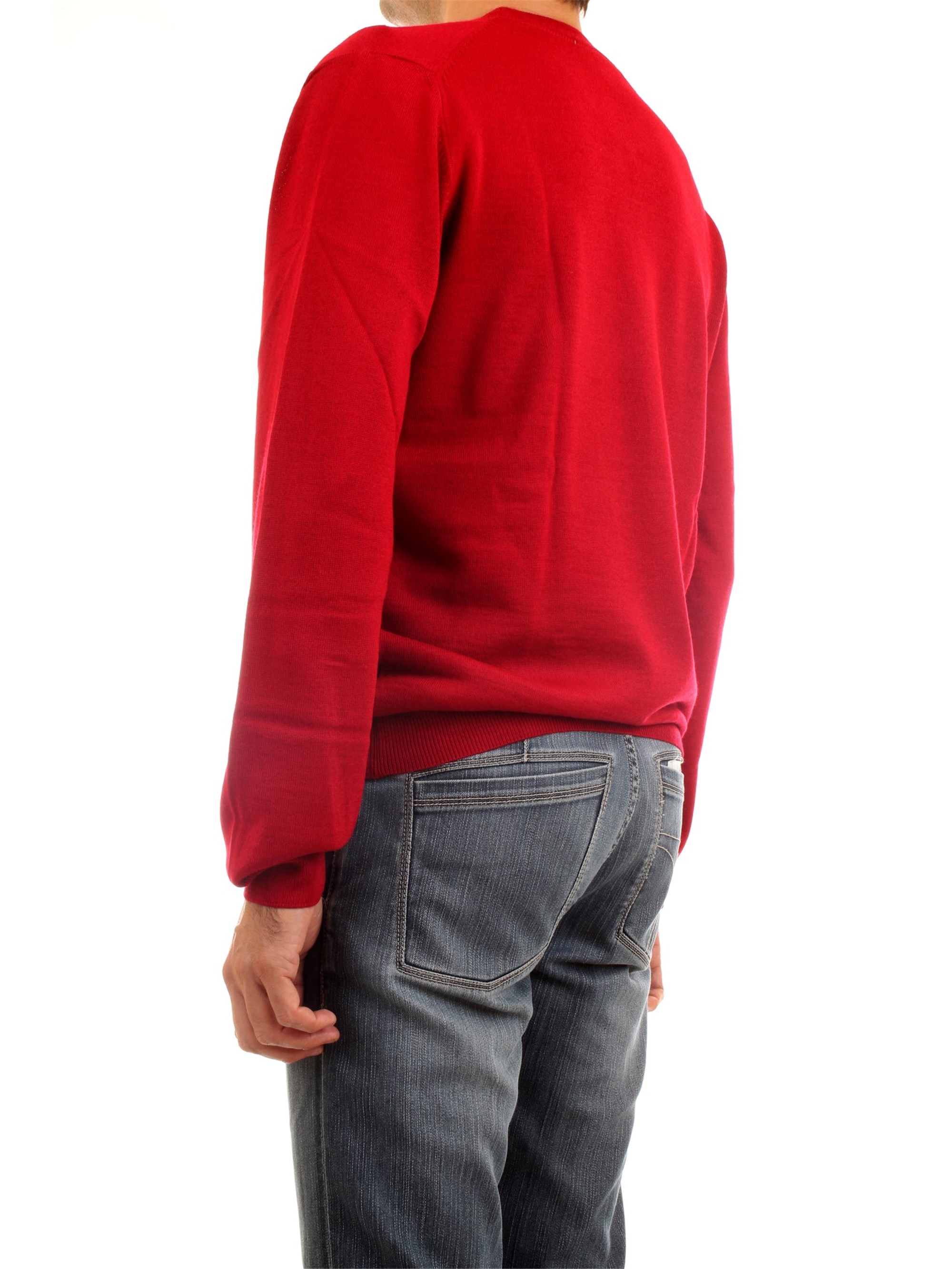 Lacoste AH2210 00 Bordeaux Clothing Man Pullover Lacoste AH2210 00 Bordeaux Clothing Man Pullover