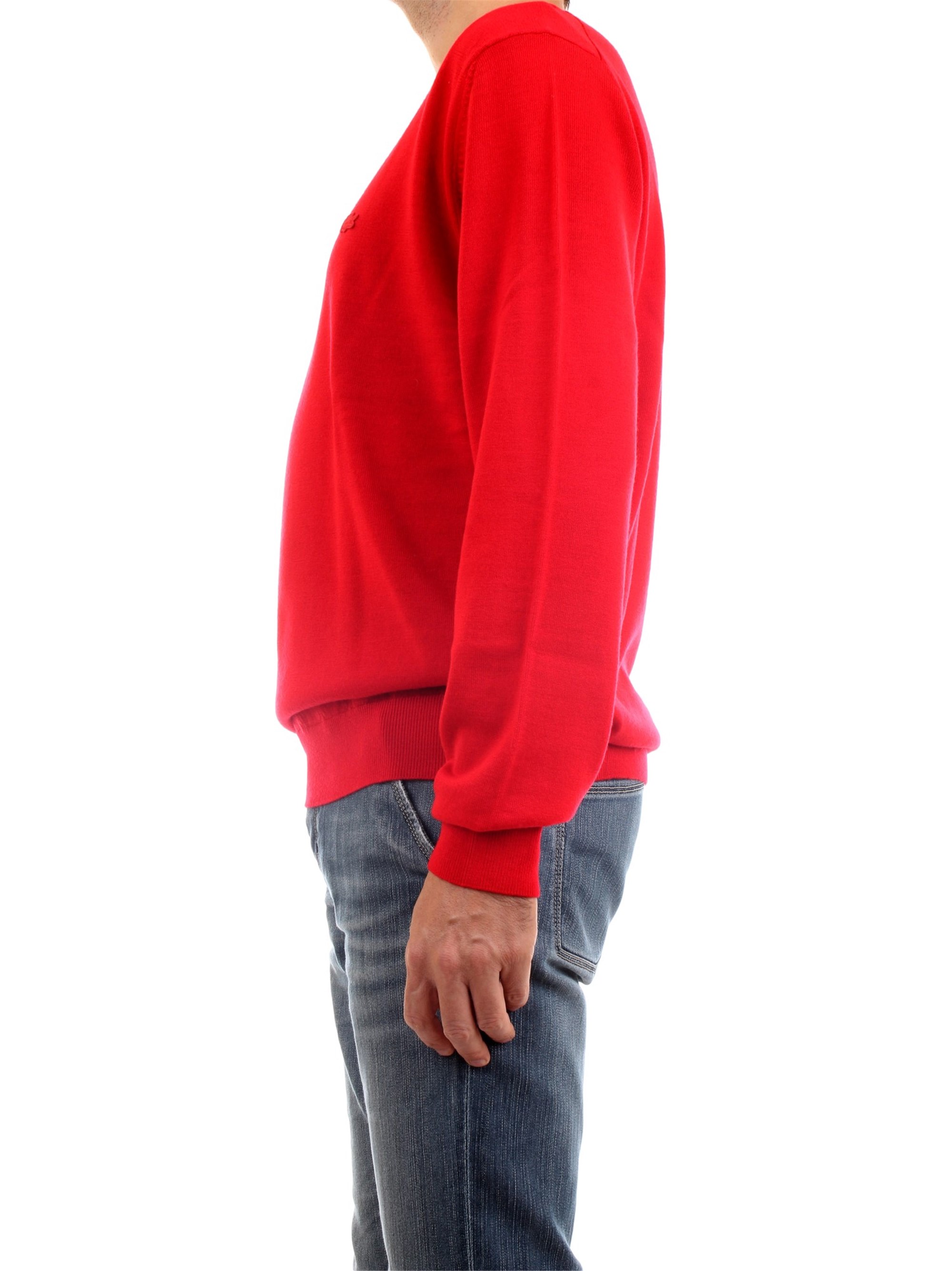 Lacoste AH1969 00 Red Clothing Man Pullover Lacoste AH1969 00 Red Clothing Man Pullover