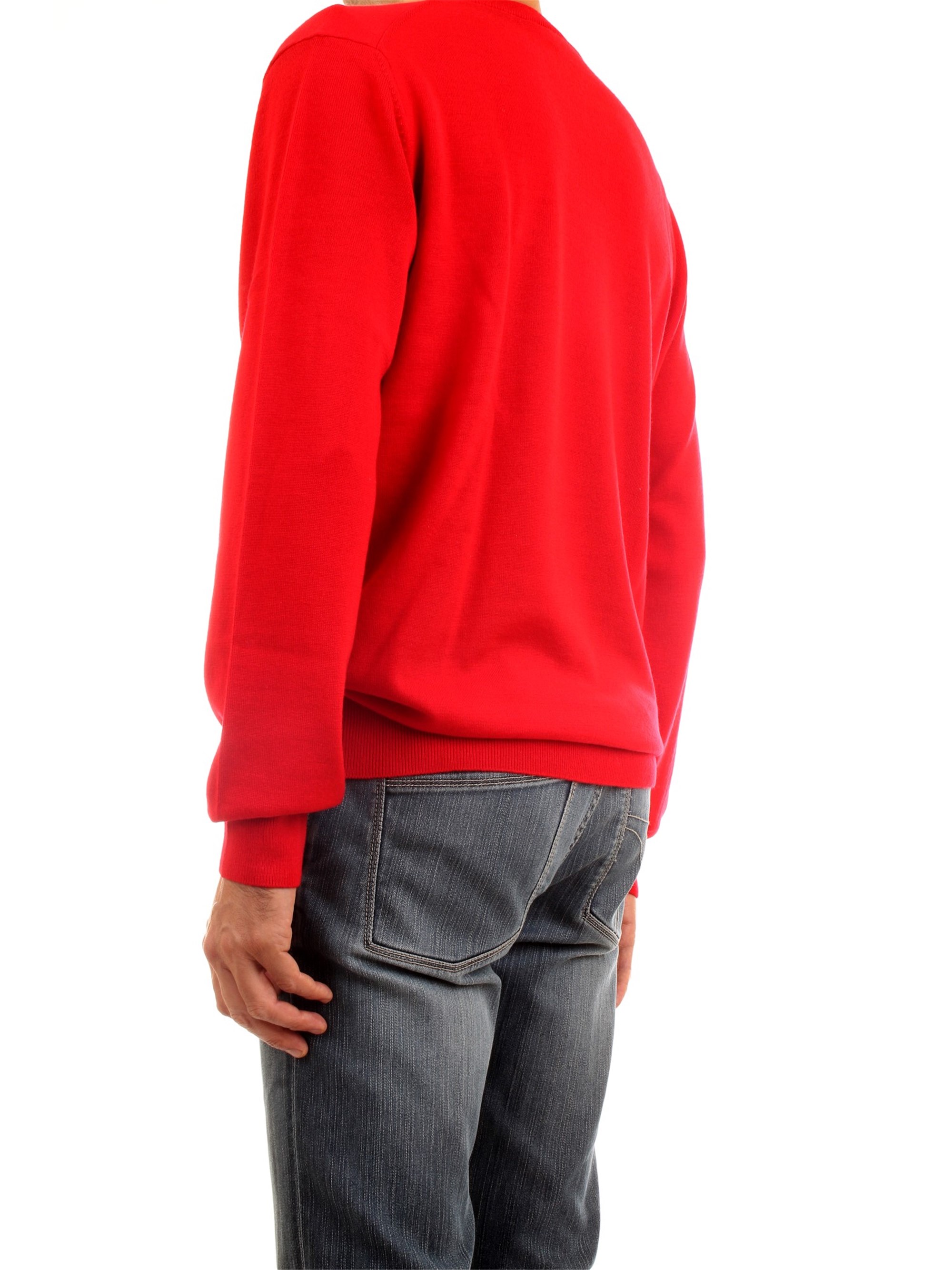 Lacoste AH1969 00 Red Clothing Man Pullover Lacoste AH1969 00 Red Clothing Man Pullover