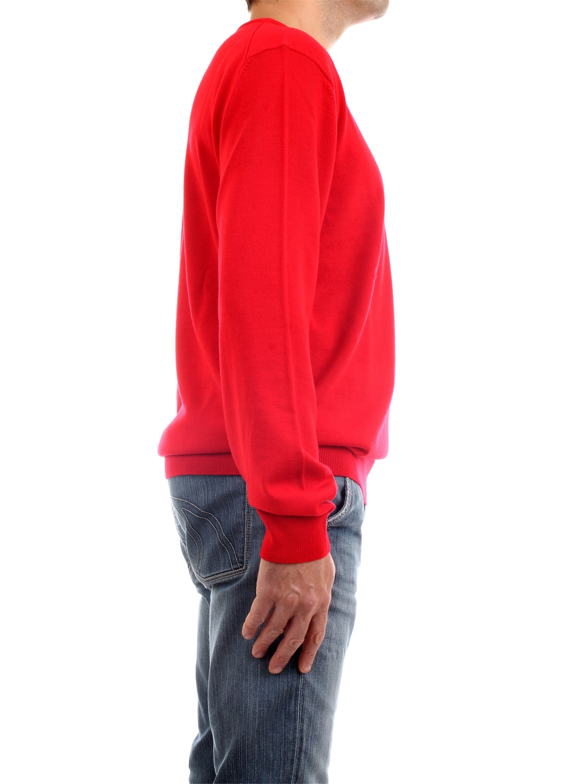 Lacoste AH1969 00 Red Clothing Man Pullover Lacoste AH1969 00 Red Clothing Man Pullover