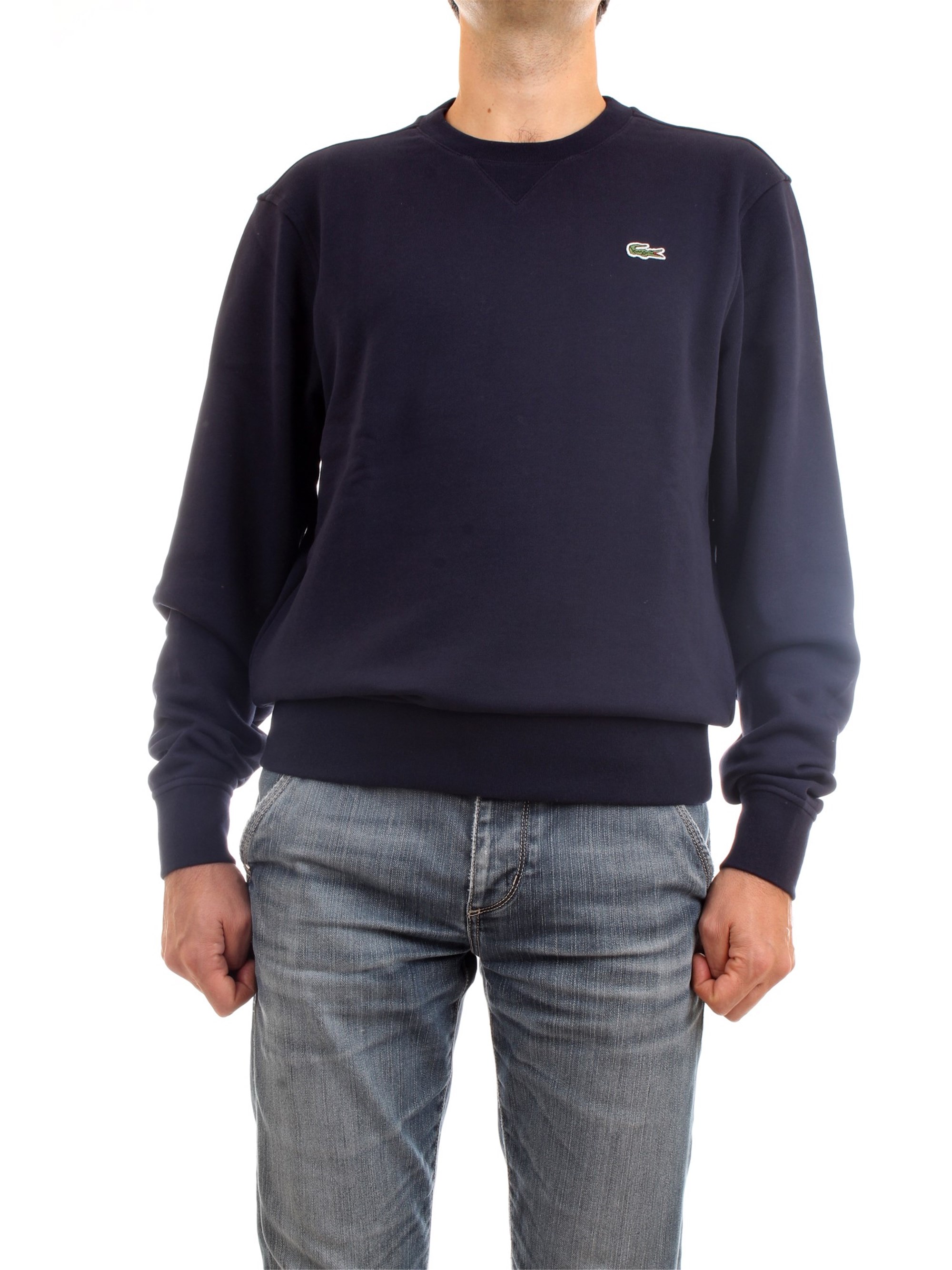 Lacoste SH1505 00 Blue Clothing Man Sweater Lacoste SH1505 00 Blue Clothing Man Sweater