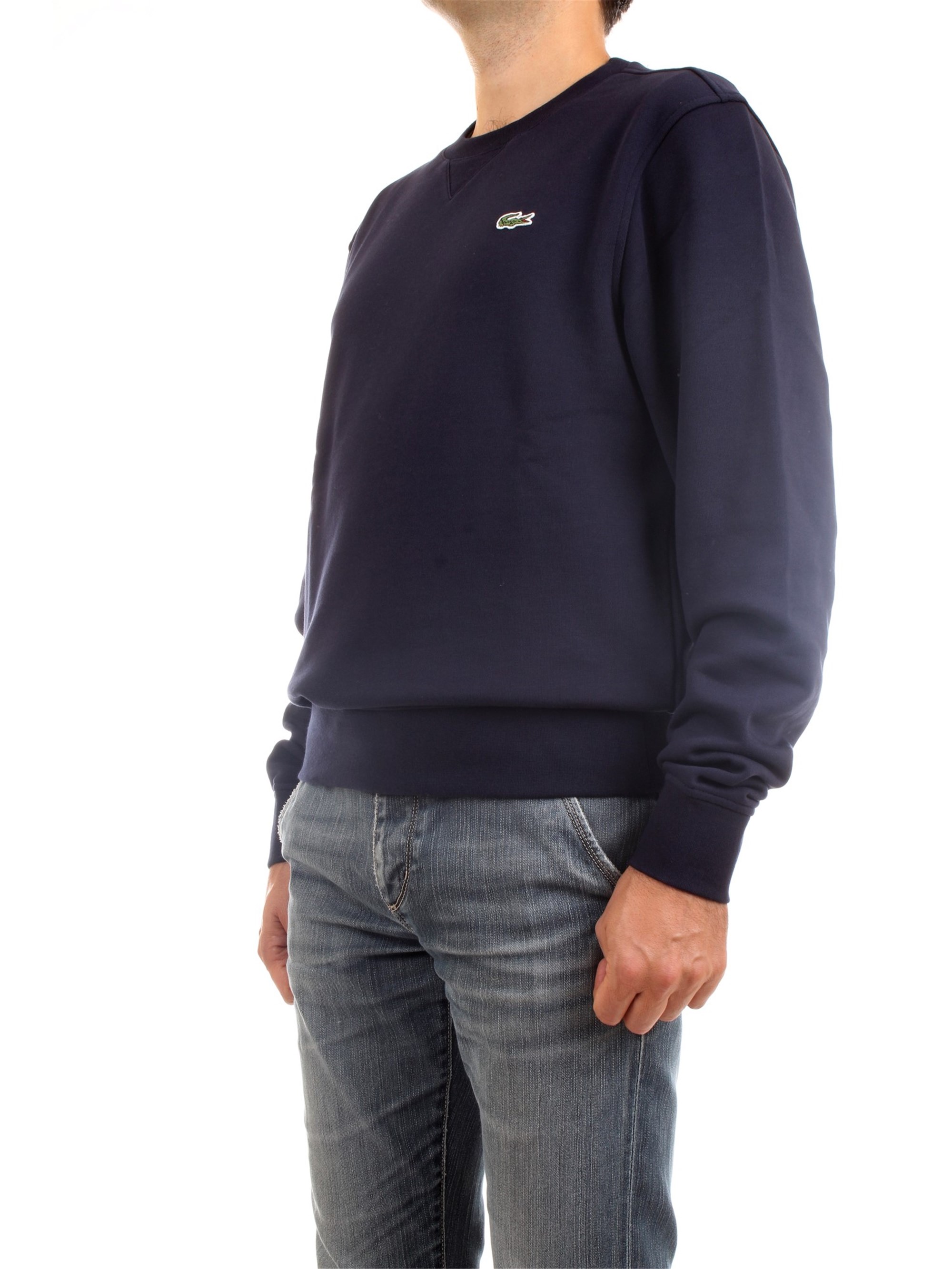 Lacoste SH1505 00 Blue Clothing Man Sweater Lacoste SH1505 00 Blue Clothing Man Sweater