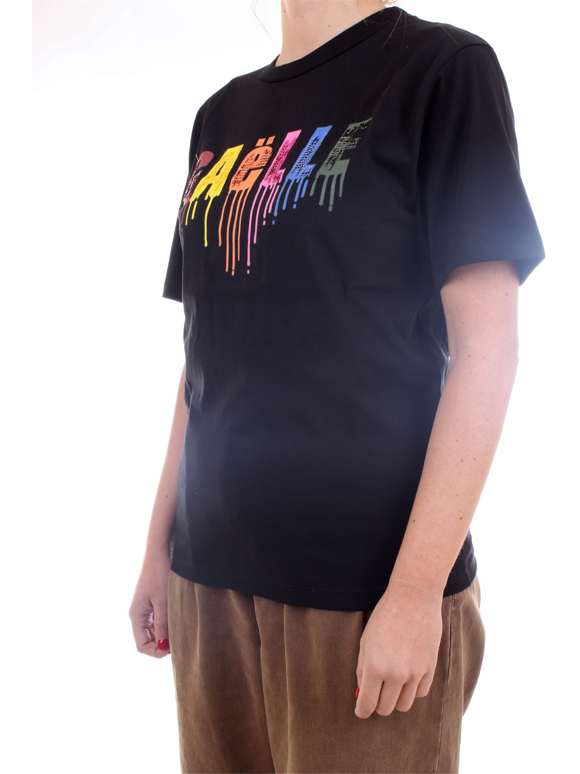 GAELLE PARIS GBD7116 Black Clothing Woman T-Shirt/Polo GAELLE PARIS GBD7116 Black Clothing Woman T-Shirt/Polo