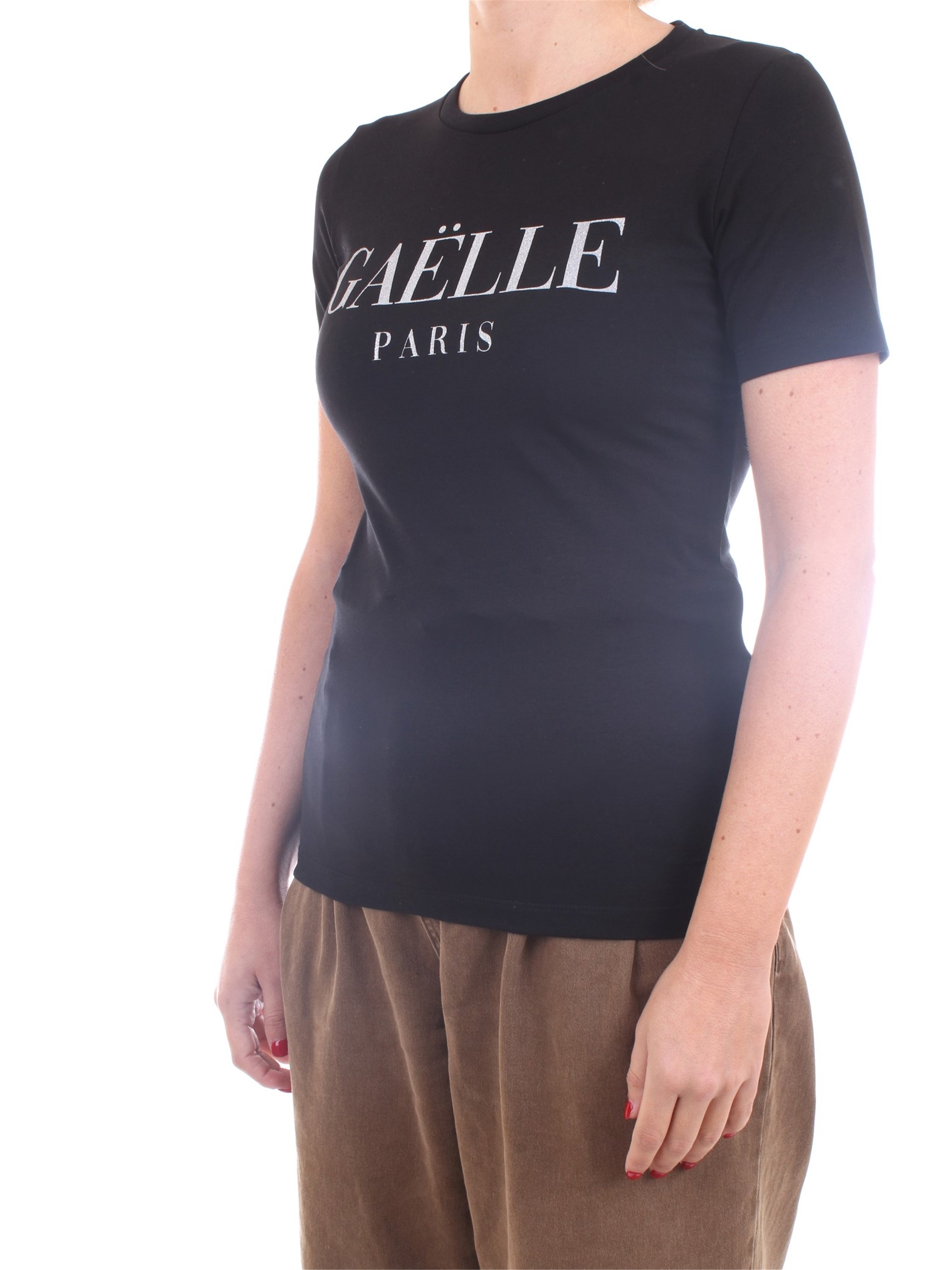 GAELLE PARIS GBD8153 Black Clothing Woman T-Shirt/Polo GAELLE PARIS GBD8153 Black Clothing Woman T-Shirt/Polo