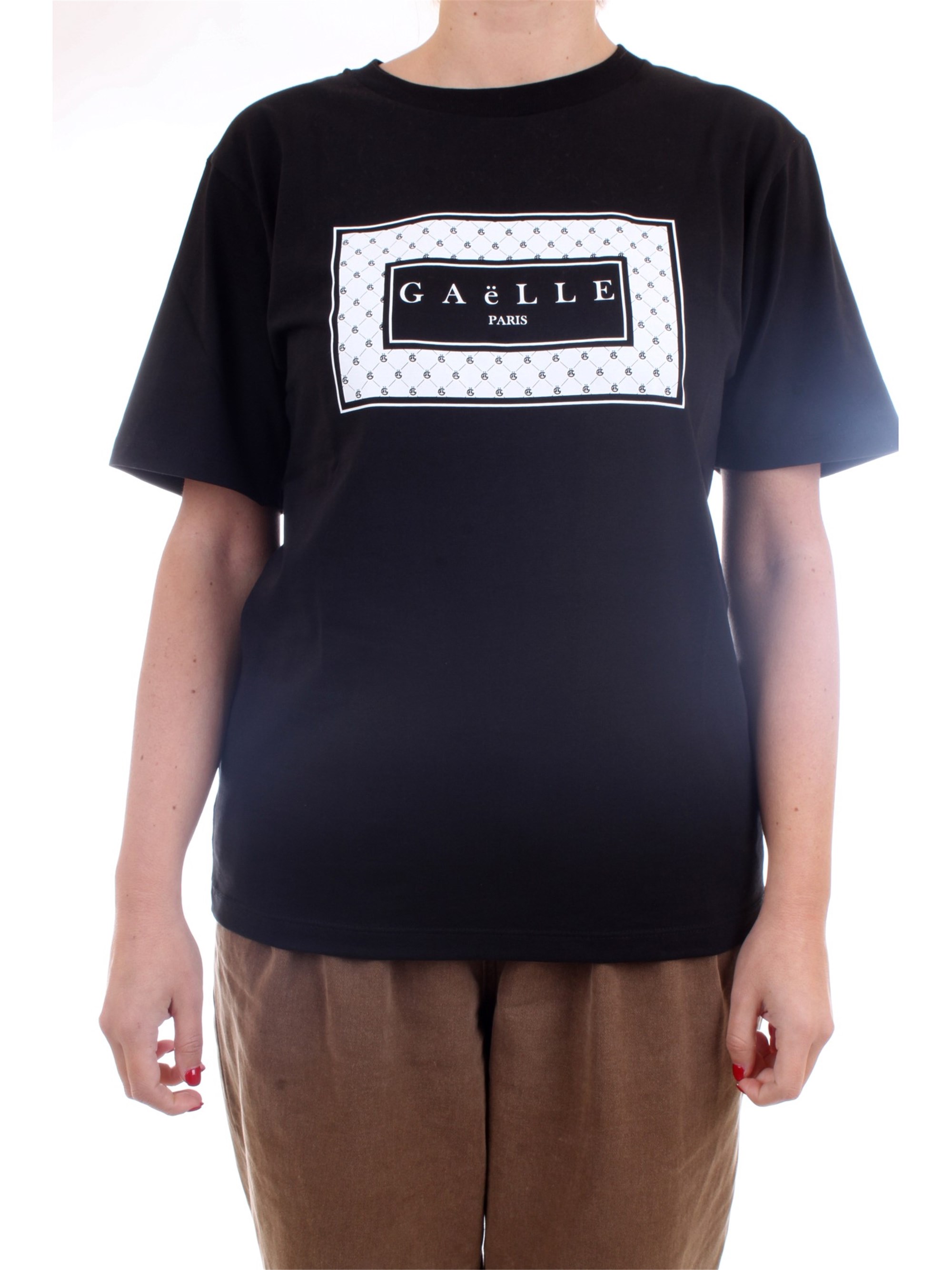 GAELLE PARIS GBD7047 Black Clothing Woman T-Shirt/Polo GAELLE PARIS GBD7047 Black Clothing Woman T-Shirt/Polo