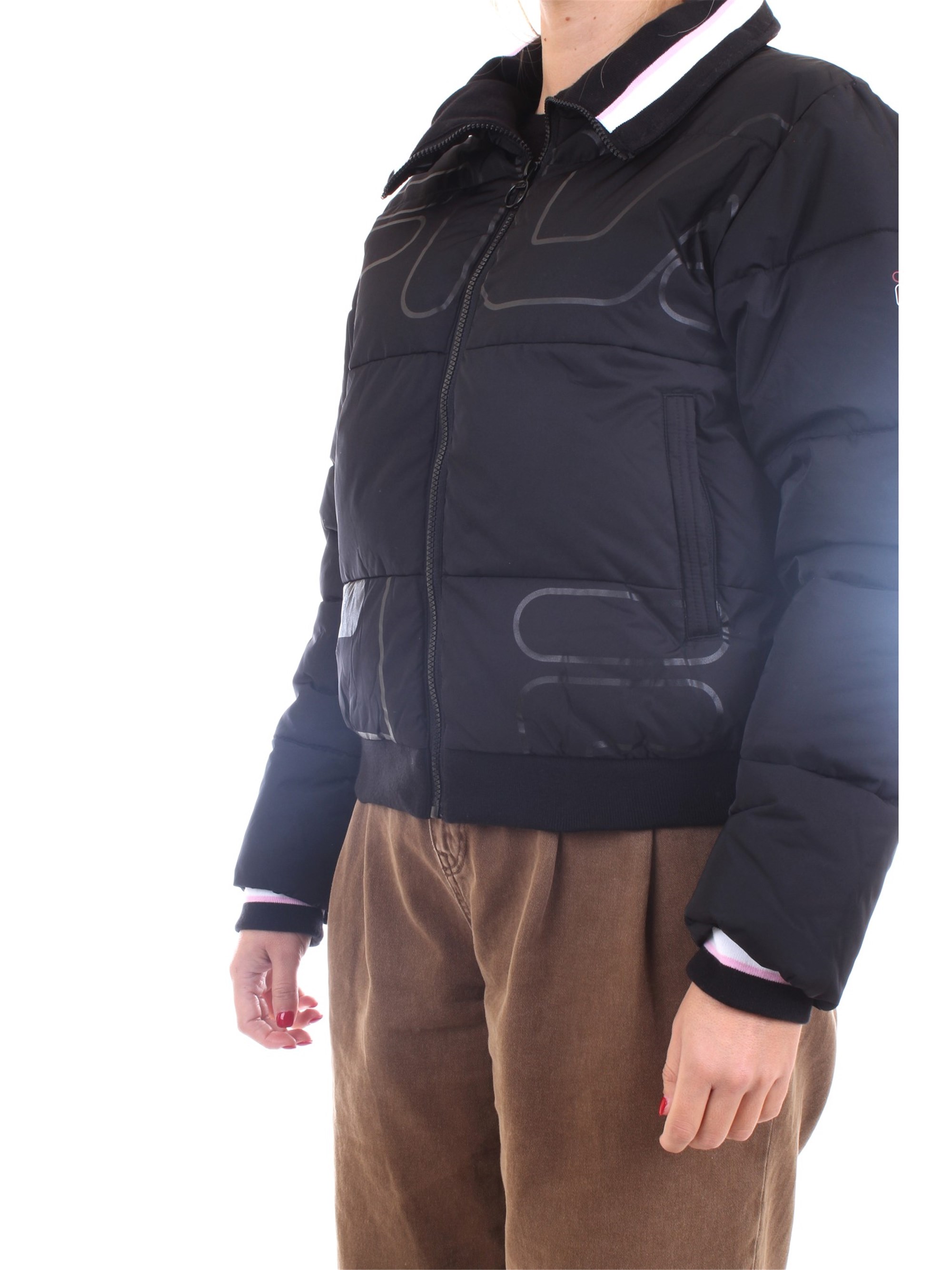 FILA 683175 Black Clothing Woman Duvet FILA 683175 Black Clothing Woman Duvet