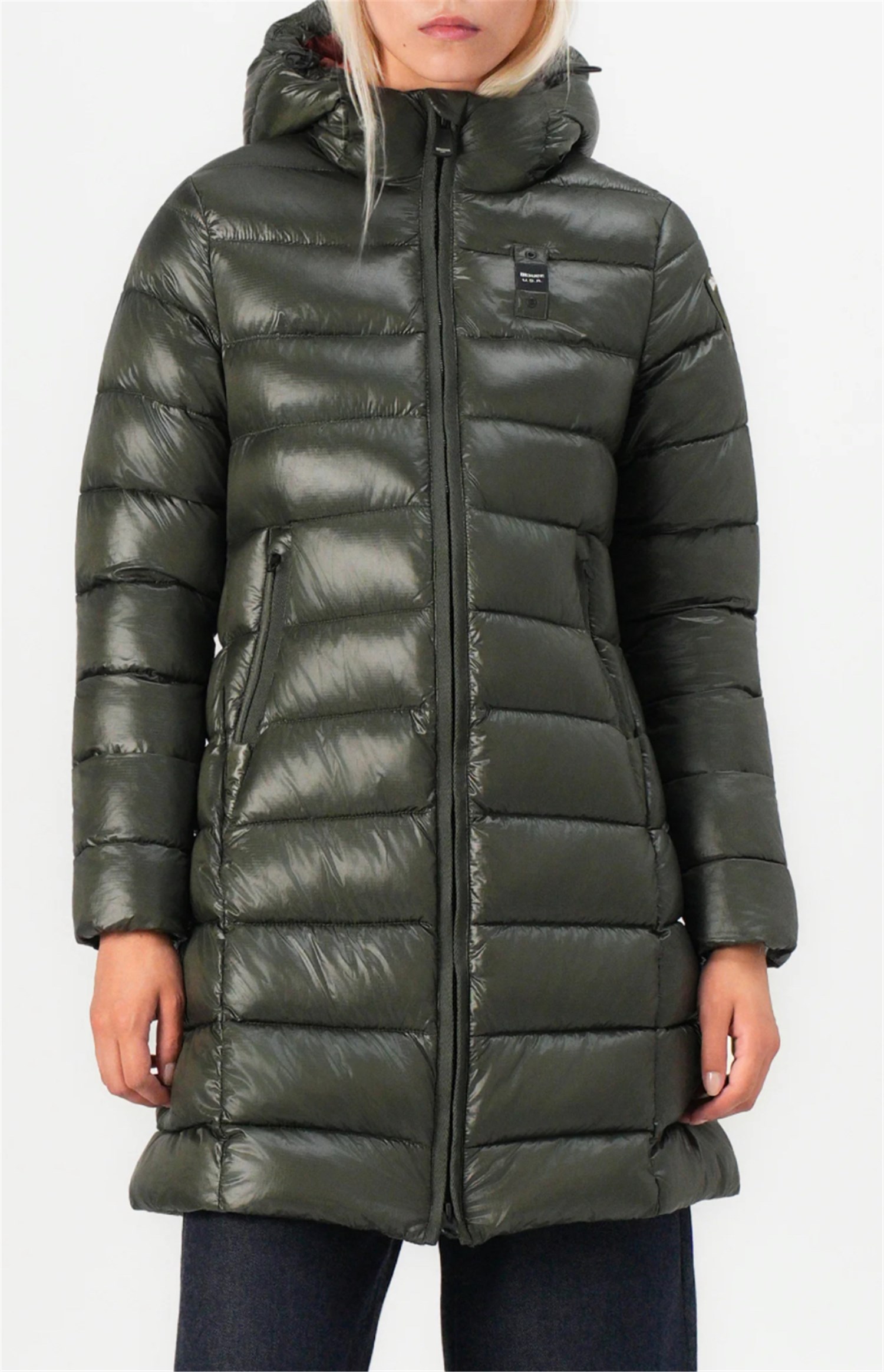 Blauer 24WBLDK02042 006648 Verde Abbigliamento Donna Piumino Blauer 24WBLDK02042 006648 Verde Abbigliamento Donna Piumino