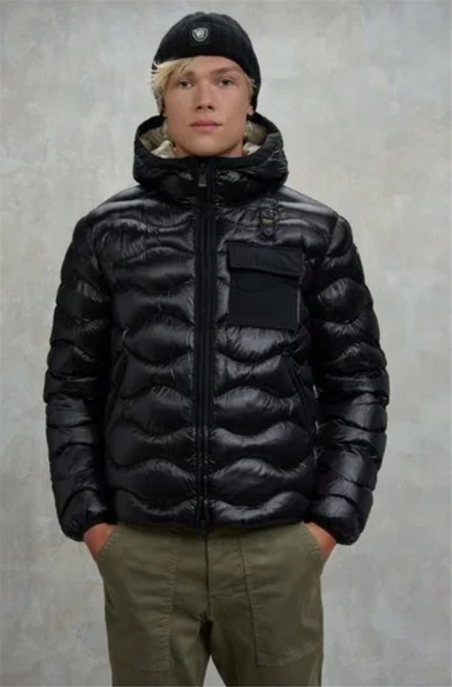 Blauer 25WBLUC02080 005958 Nero Abbigliamento Uomo Piumino