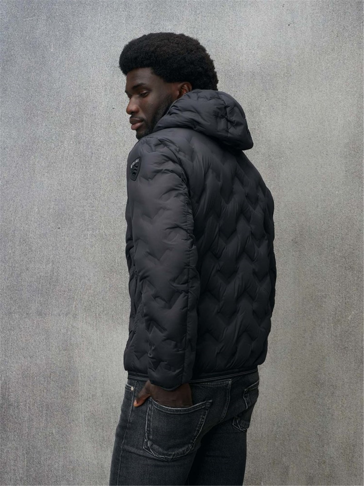 Blauer 24WBLUC03125 006952 Black Clothing Man Duvet Blauer 24WBLUC03125 006952 Black Clothing Man Duvet