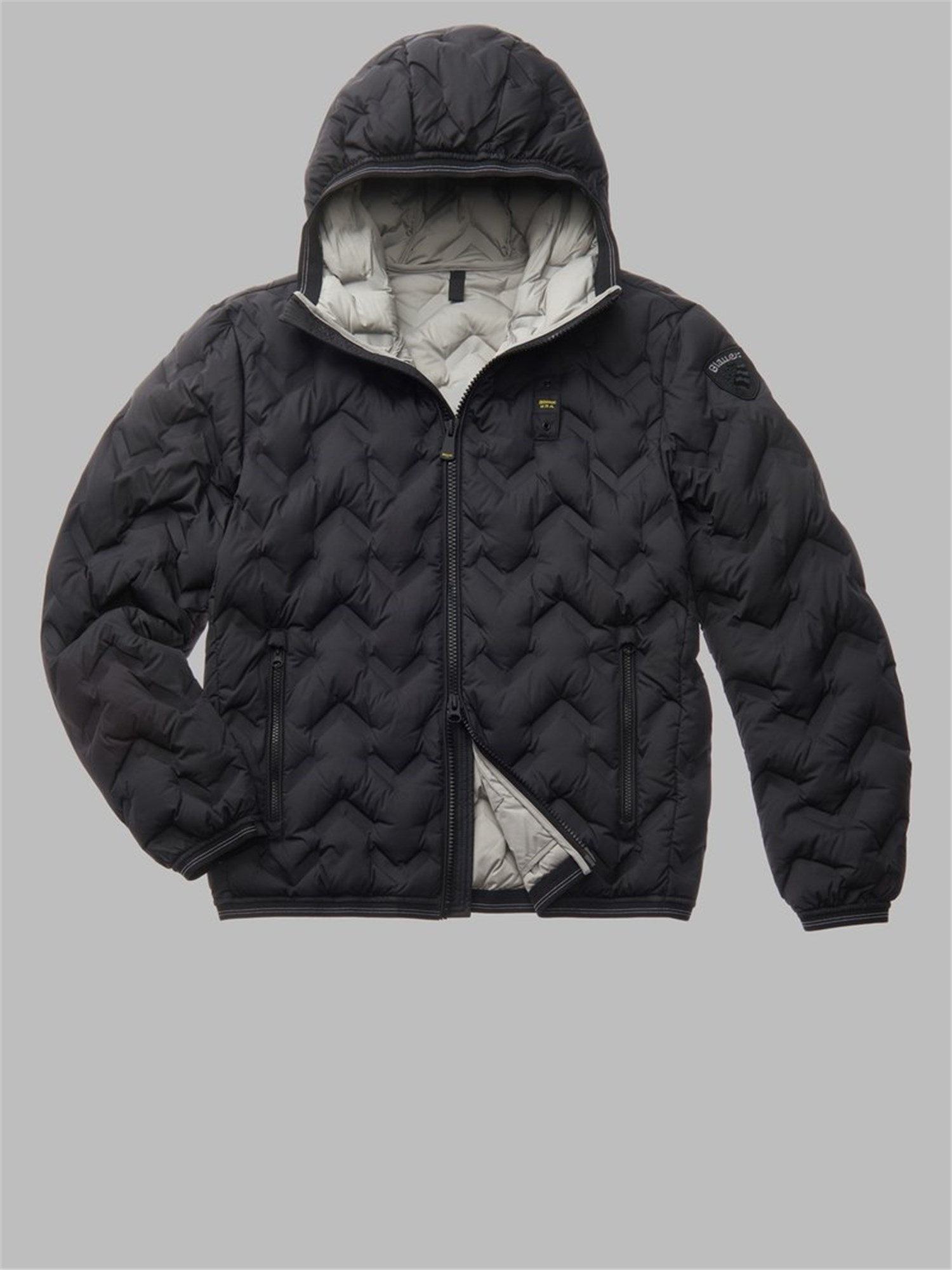 Blauer 24WBLUC03125 006952 Black Clothing Man Duvet Blauer 24WBLUC03125 006952 Black Clothing Man Duvet