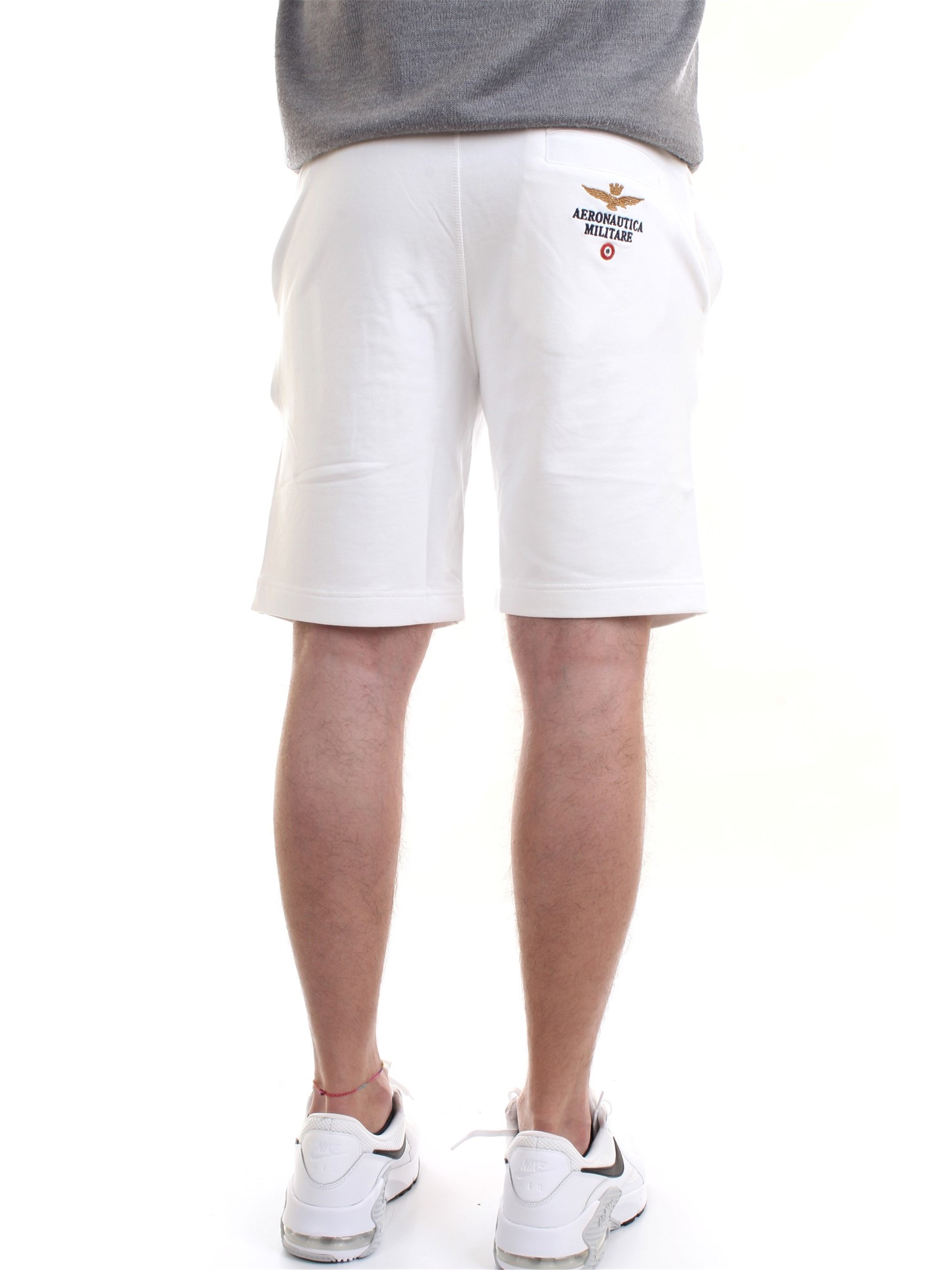 AERONAUTICA MILITARE 211BE030F424 White Clothing Man Shorts AERONAUTICA MILITARE 211BE030F424 White Clothing Man Shorts