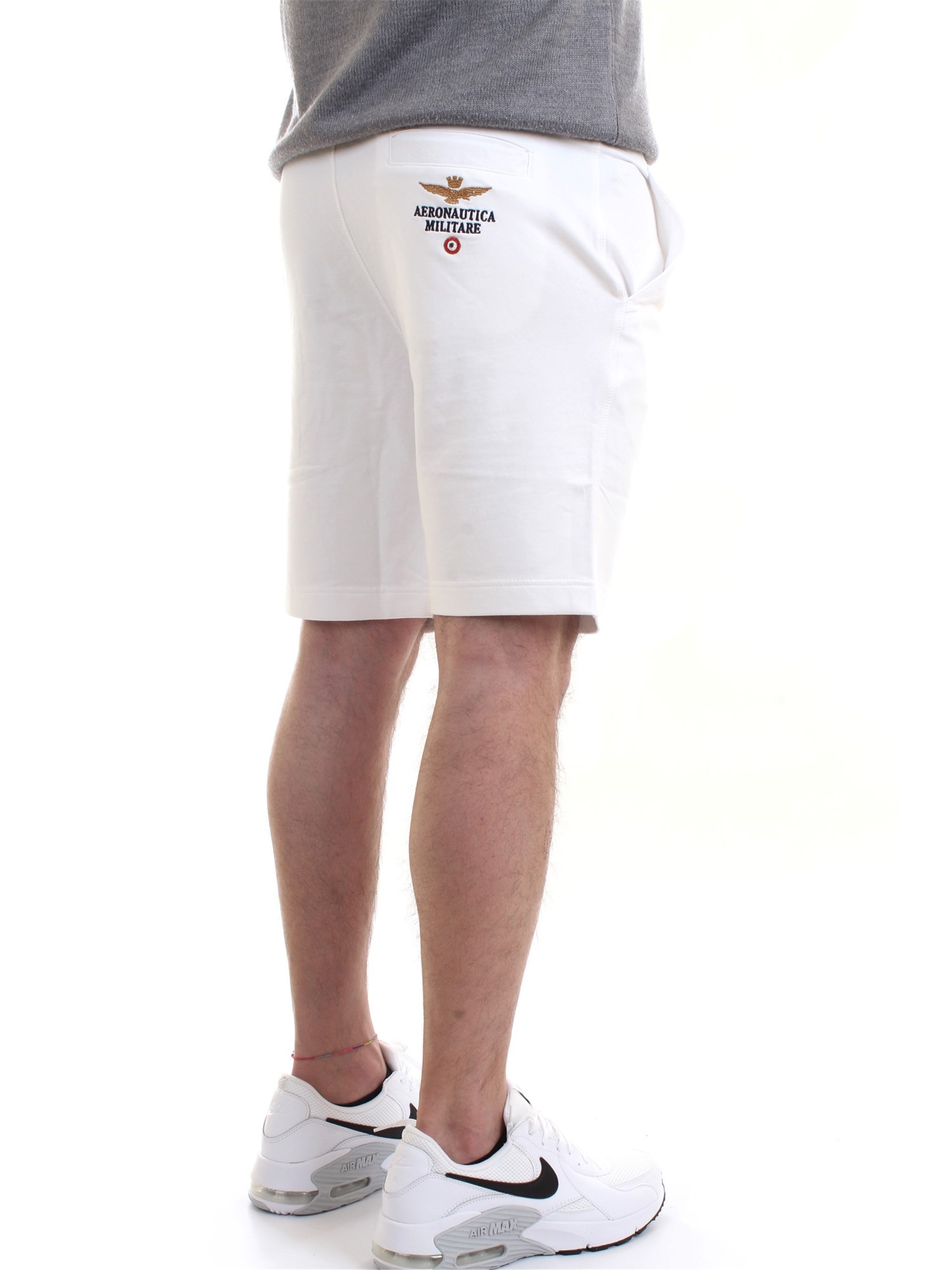 AERONAUTICA MILITARE 211BE030F424 White Clothing Man Shorts AERONAUTICA MILITARE 211BE030F424 White Clothing Man Shorts