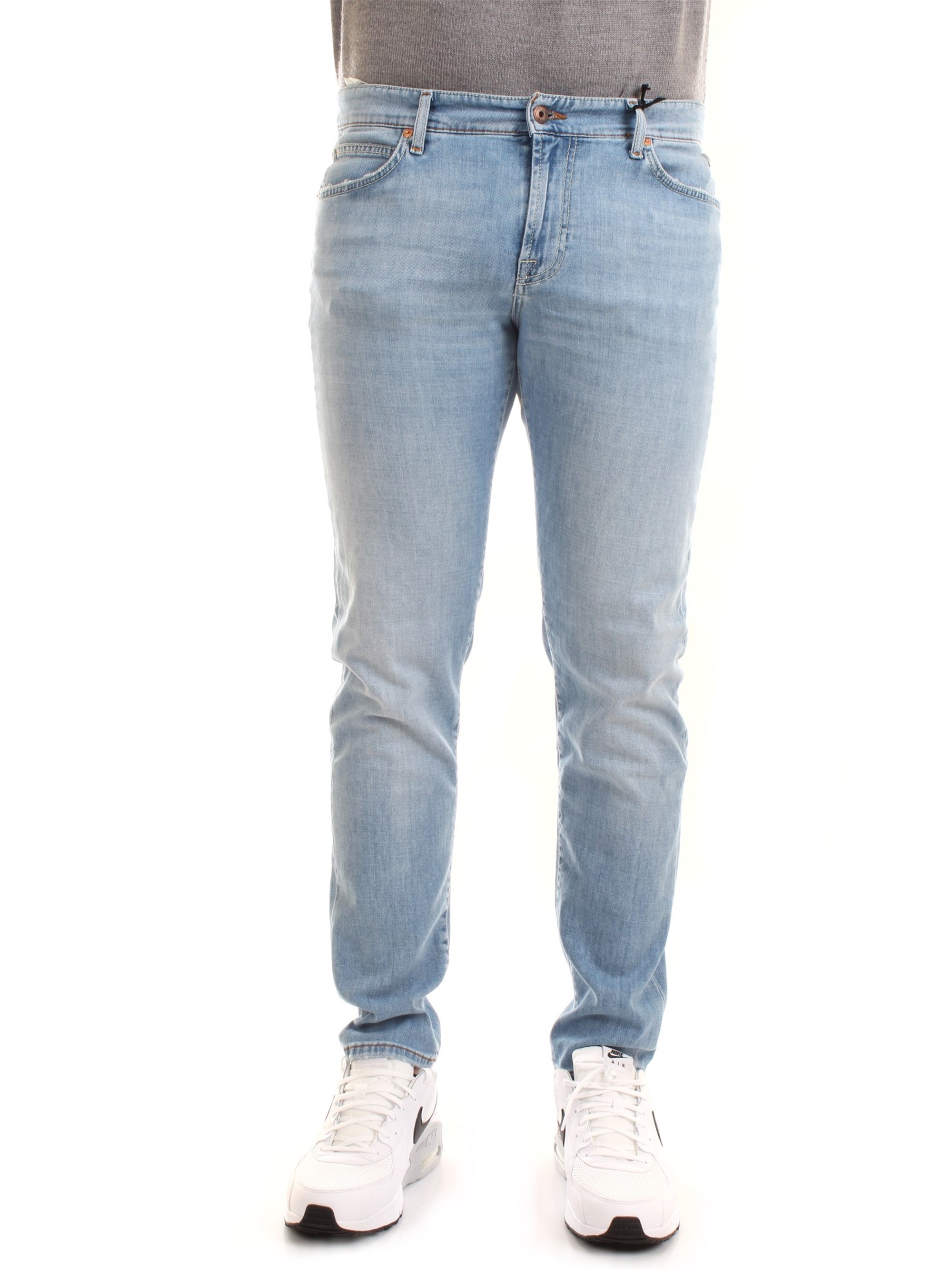 ROY ROGER'S P21RRU075D1410373C8 Light blue Clothing Man Jeans ROY ROGER'S P21RRU075D1410373C8 Light blue Clothing Man Jeans