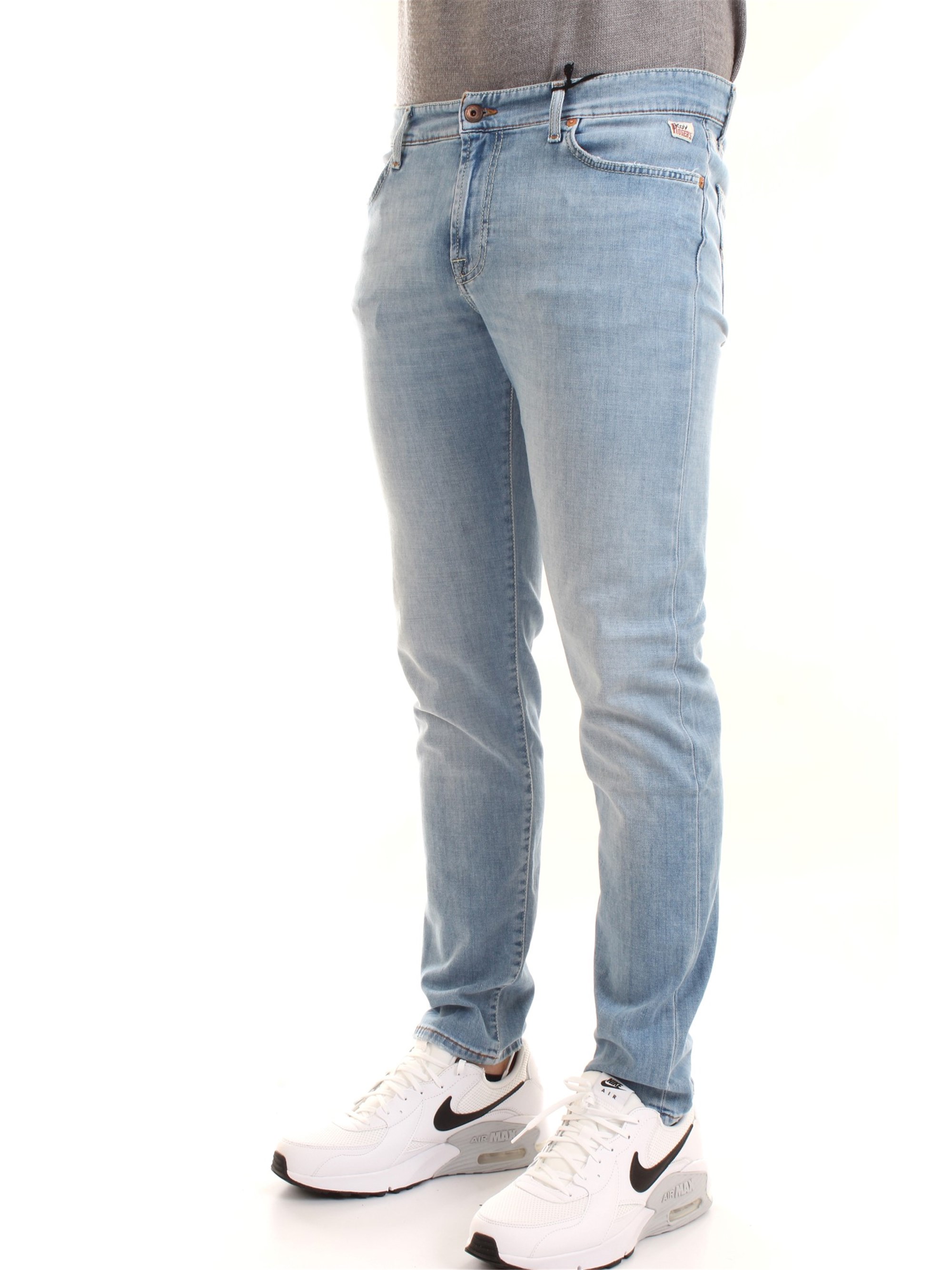 ROY ROGER'S P21RRU075D1410373C8 Light blue Clothing Man Jeans ROY ROGER'S P21RRU075D1410373C8 Light blue Clothing Man Jeans