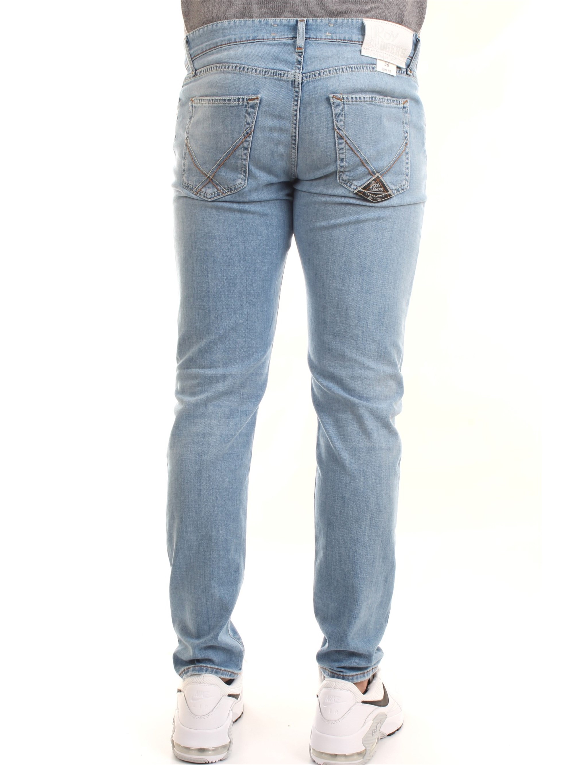 ROY ROGER'S P21RRU075D1410373C8 Light blue Clothing Man Jeans ROY ROGER'S P21RRU075D1410373C8 Light blue Clothing Man Jeans