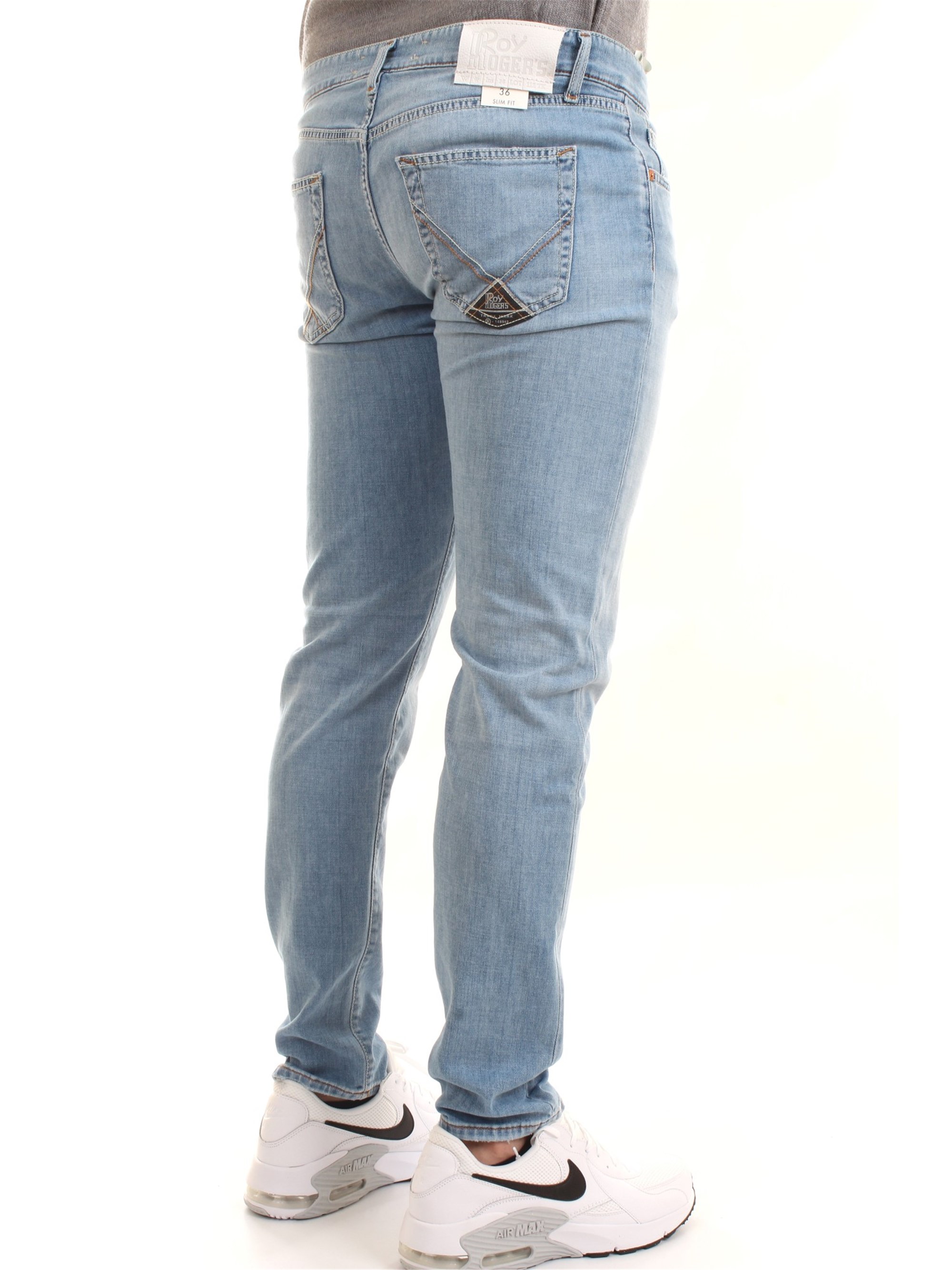 ROY ROGER'S P21RRU075D1410373C8 Light blue Clothing Man Jeans ROY ROGER'S P21RRU075D1410373C8 Light blue Clothing Man Jeans