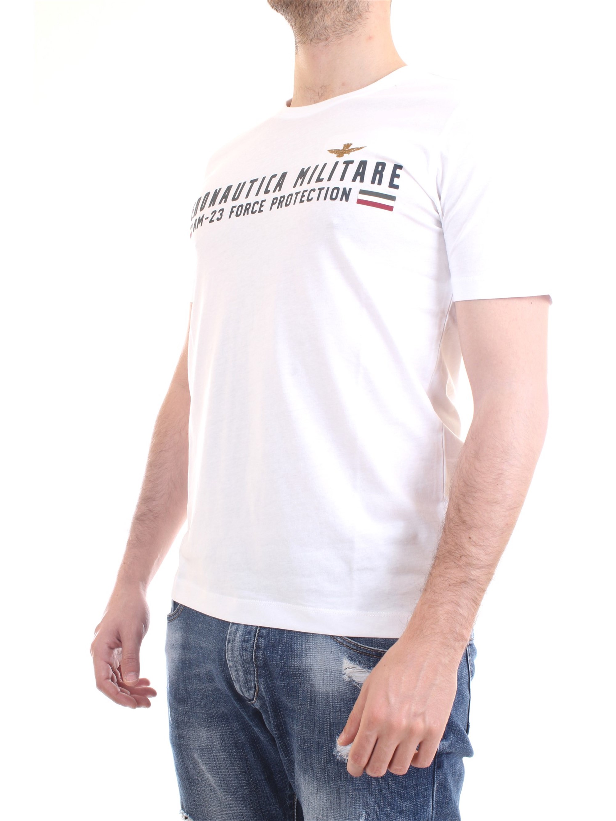 AERONAUTICA MILITARE 211TS1850J511 White Clothing Man T-Shirt/Polo AERONAUTICA MILITARE 211TS1850J511 White Clothing Man T-Shirt/Polo