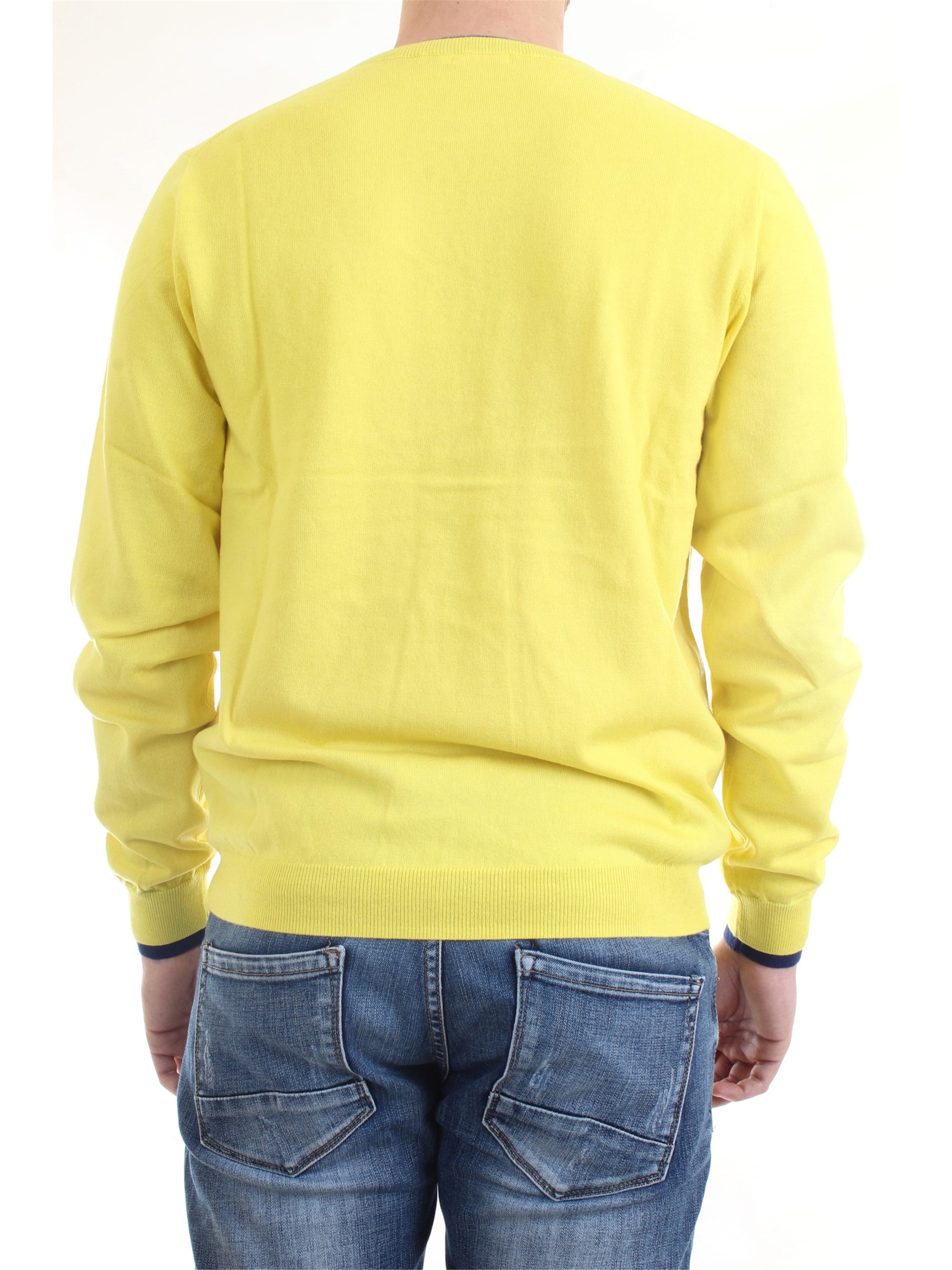 SUN68 K40105 Yellow Clothing Man Sweater SUN68 K40105 Yellow Clothing Man Sweater